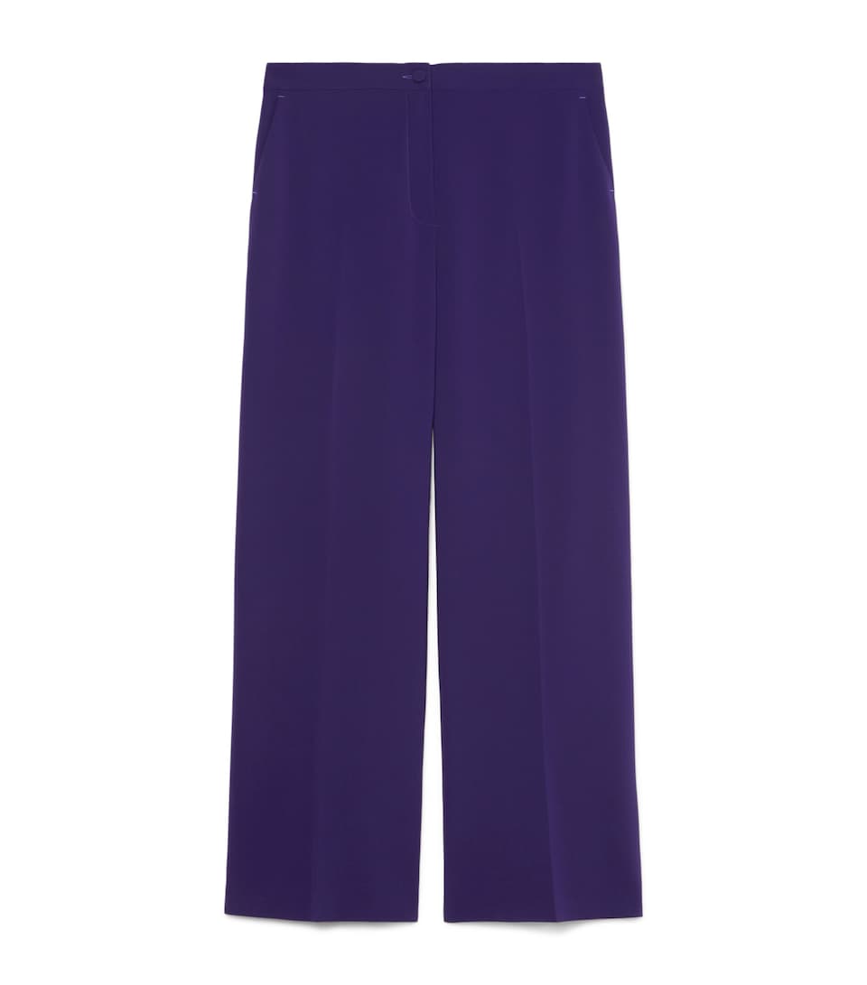 Marina Rinaldi Womens Wide-Leg Afosi Trousers Purple
