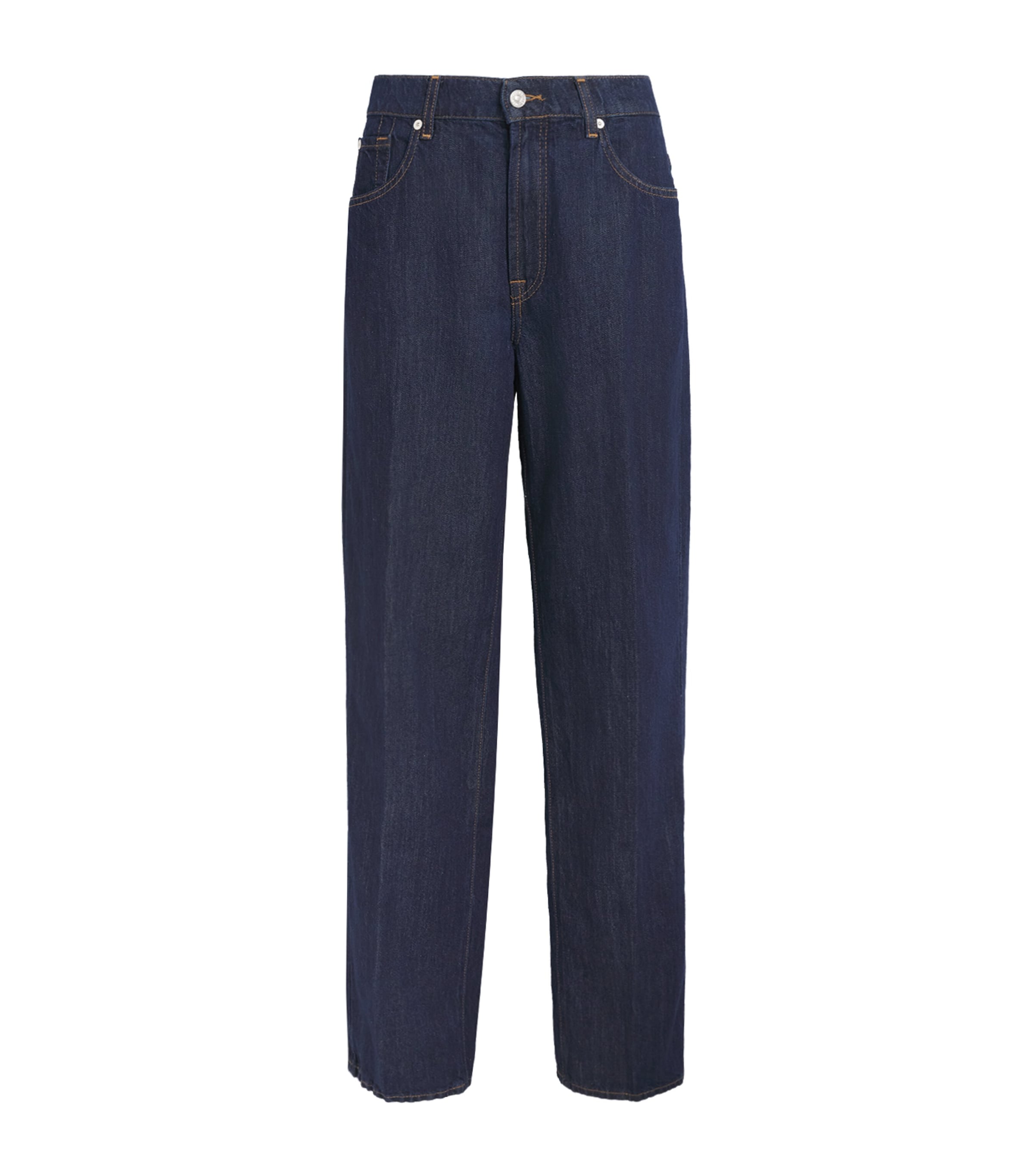 7 For All Mankind Womens Stovepipe High-Rise Straight Jeans Blossom