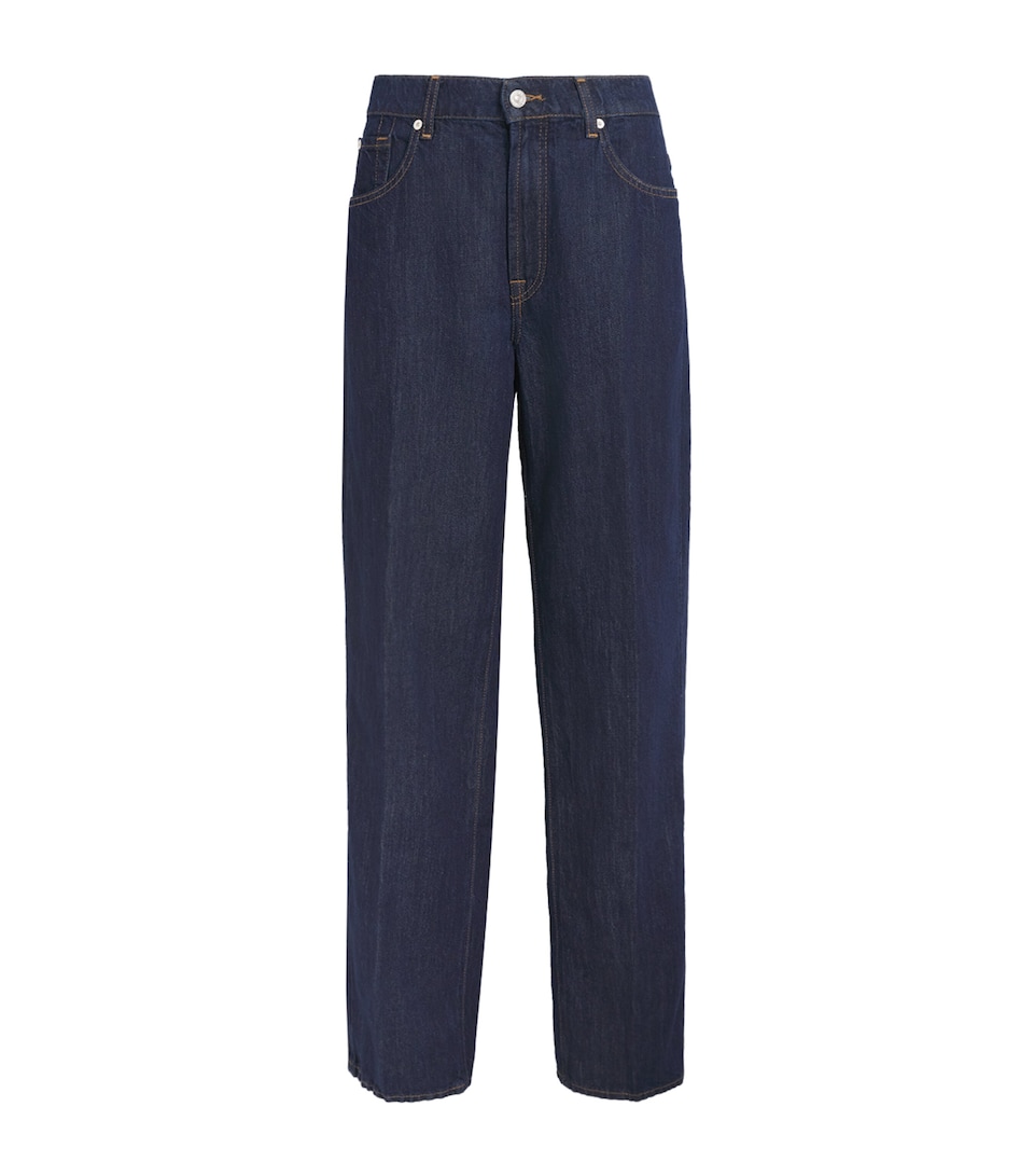 7 For All Mankind Womens Stovepipe High-Rise Straight Jeans Blossom