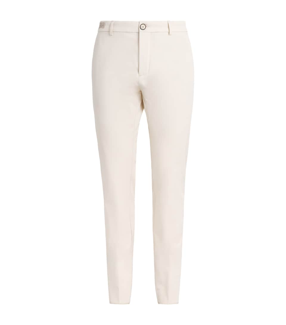 Paul & Shark Mens Straight Chinos Off White