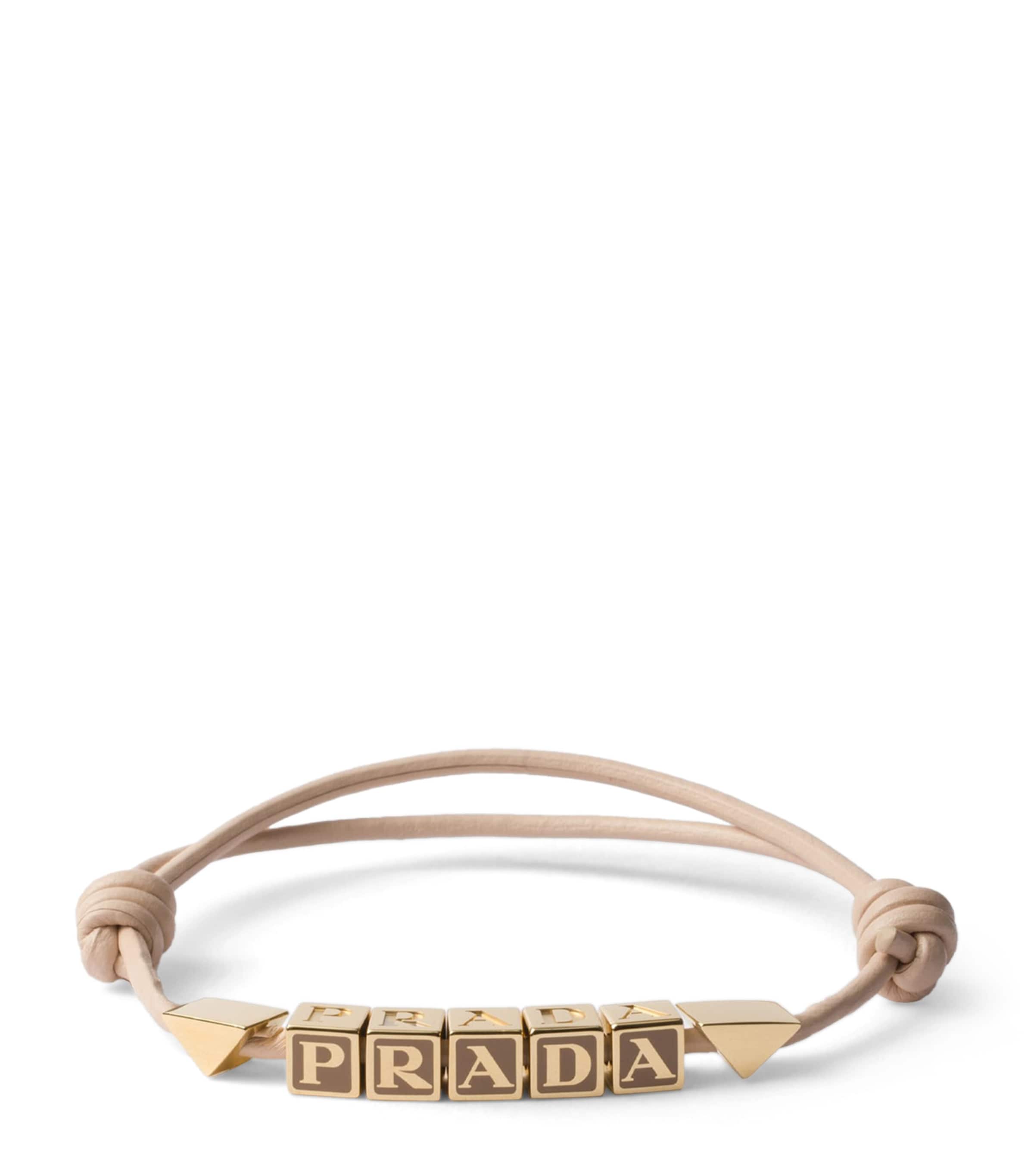 Nappa Leather Logo Bracelet