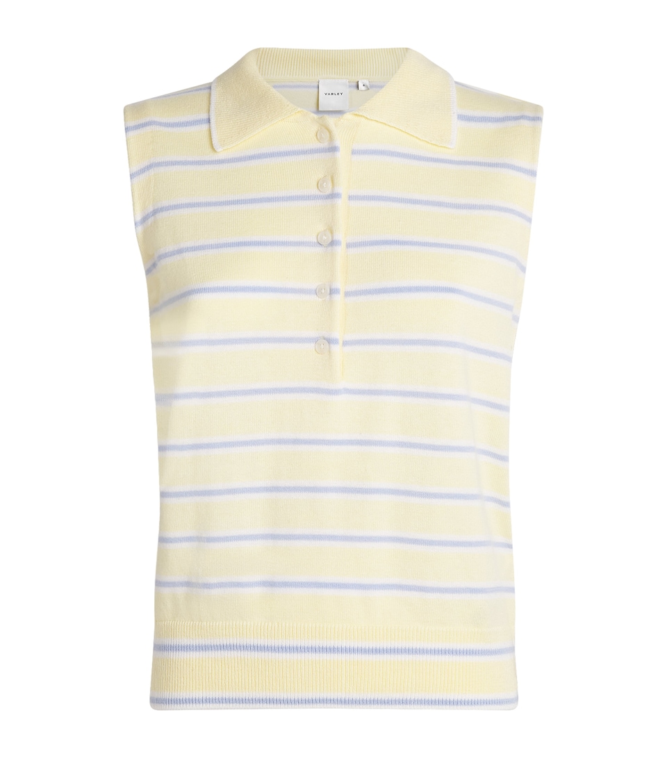 Varley Womens Rue Polo Shirt Anise Flwr/xnn Blue