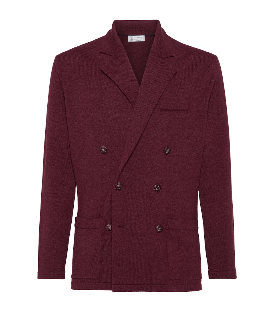 Cashmere One-And-A-Half-Breasted Cardigan