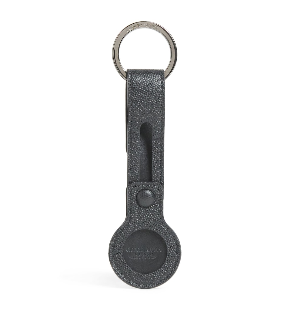 Leather Logo Keyring