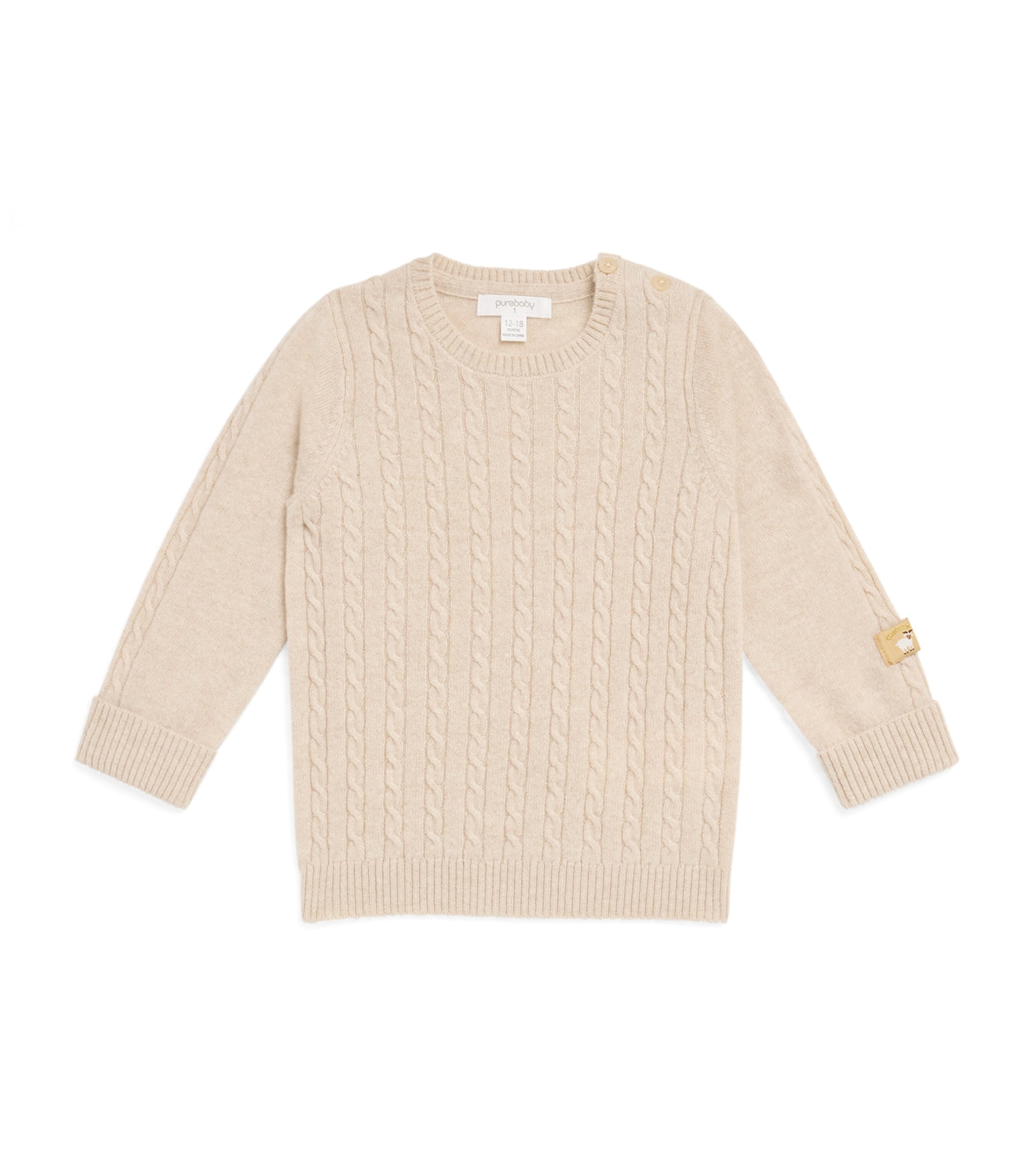 Cashmere Cable-Knit Sweater (0-18 Months)