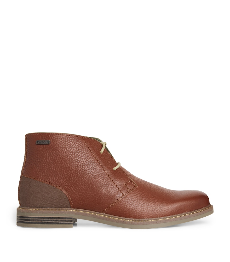Barbour Leather Readhead Chukka Boots Cognac