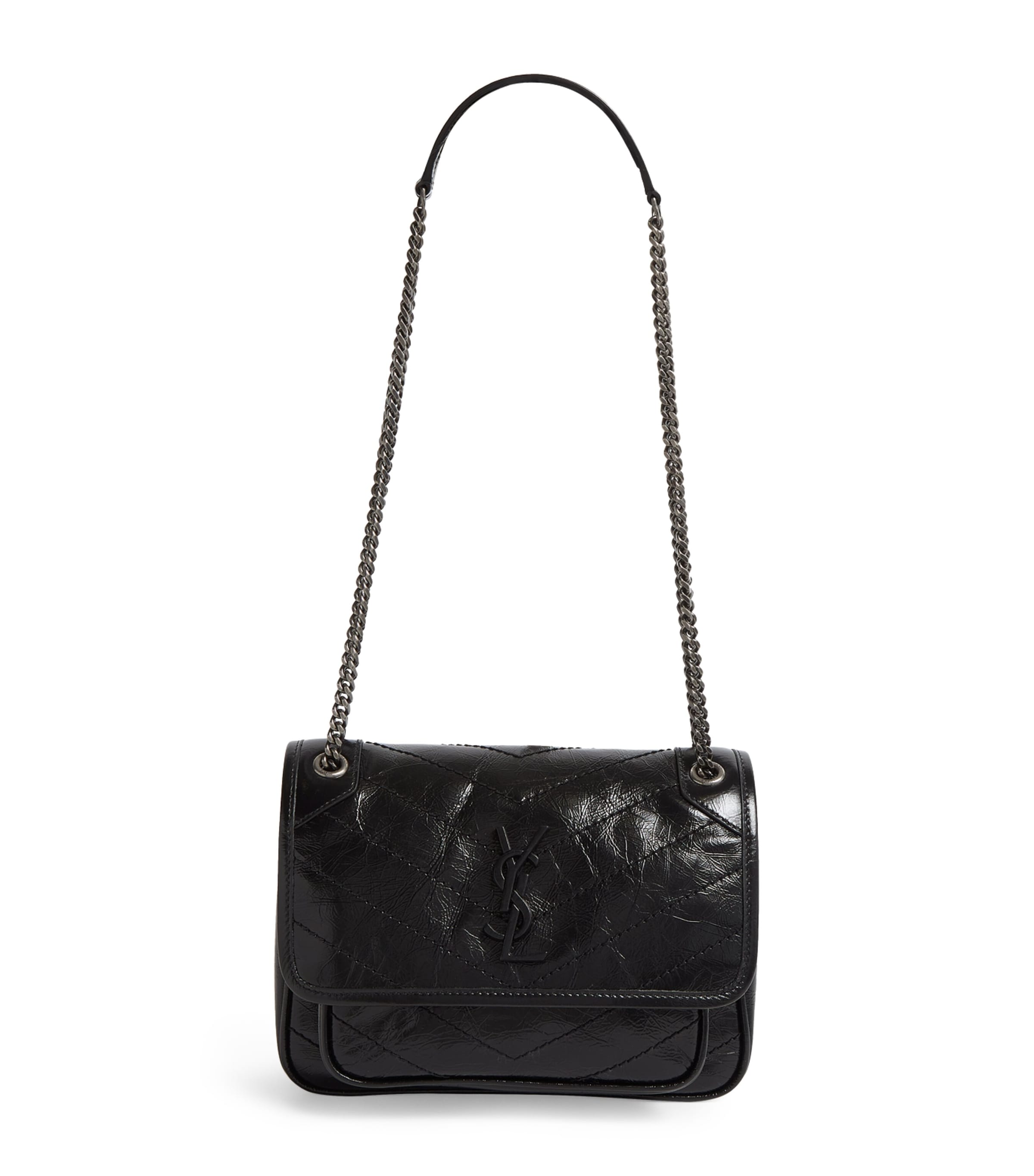 Saint Laurent Mini Leather Niki Shoulder Bag | Harrods US
