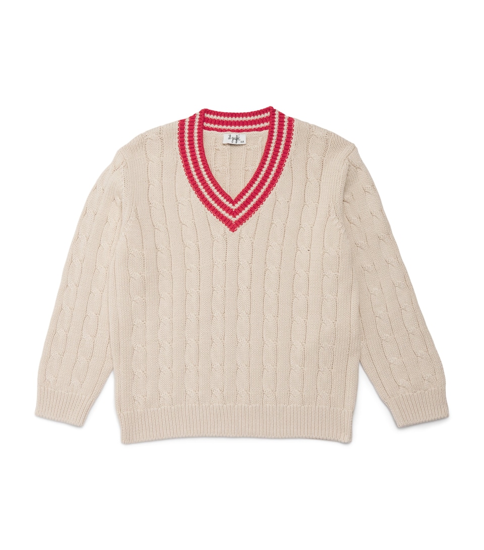 Cotton Cable-Knit Sweater