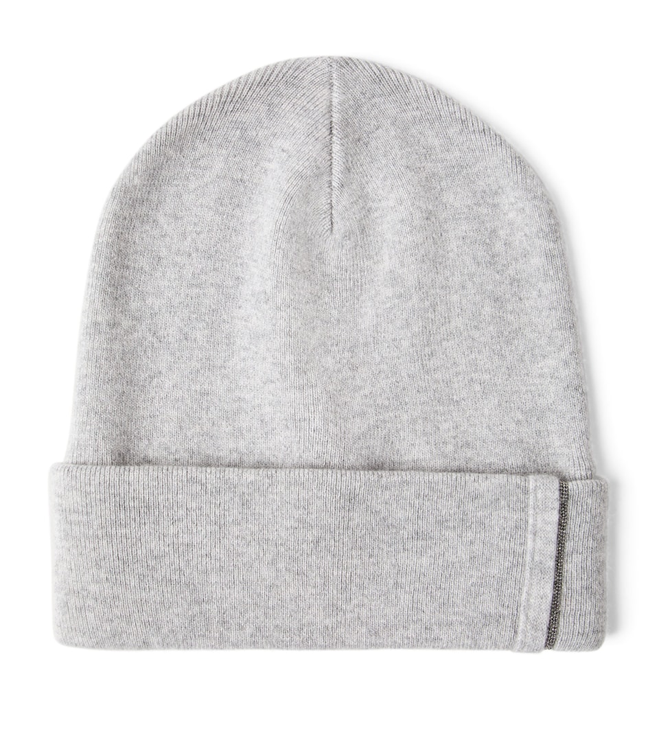 Brunello Cucinelli Cashmere Monili-Trim Beanie