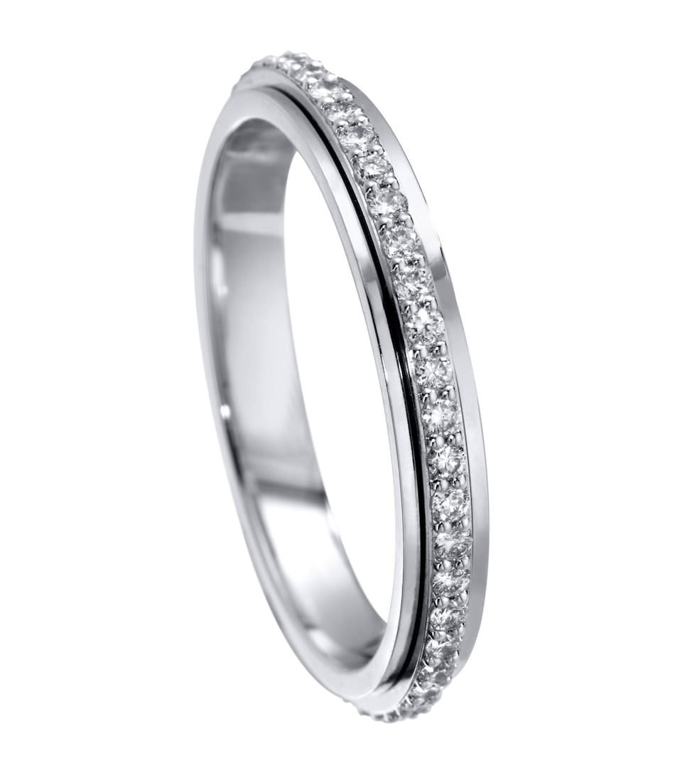 White Gold and Diamond Mini Possession Wedding Ring