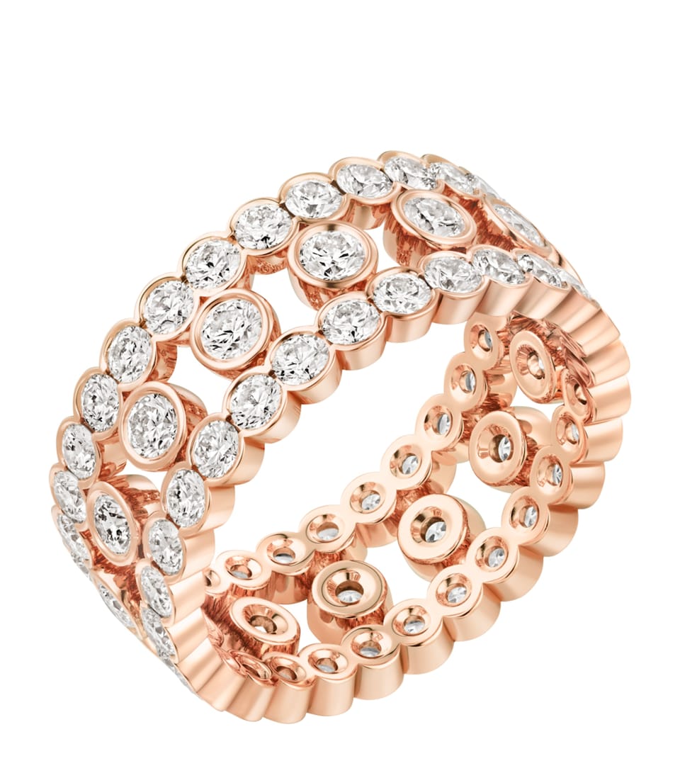 Rose Gold and Diamond Broderie de Cartier Ring