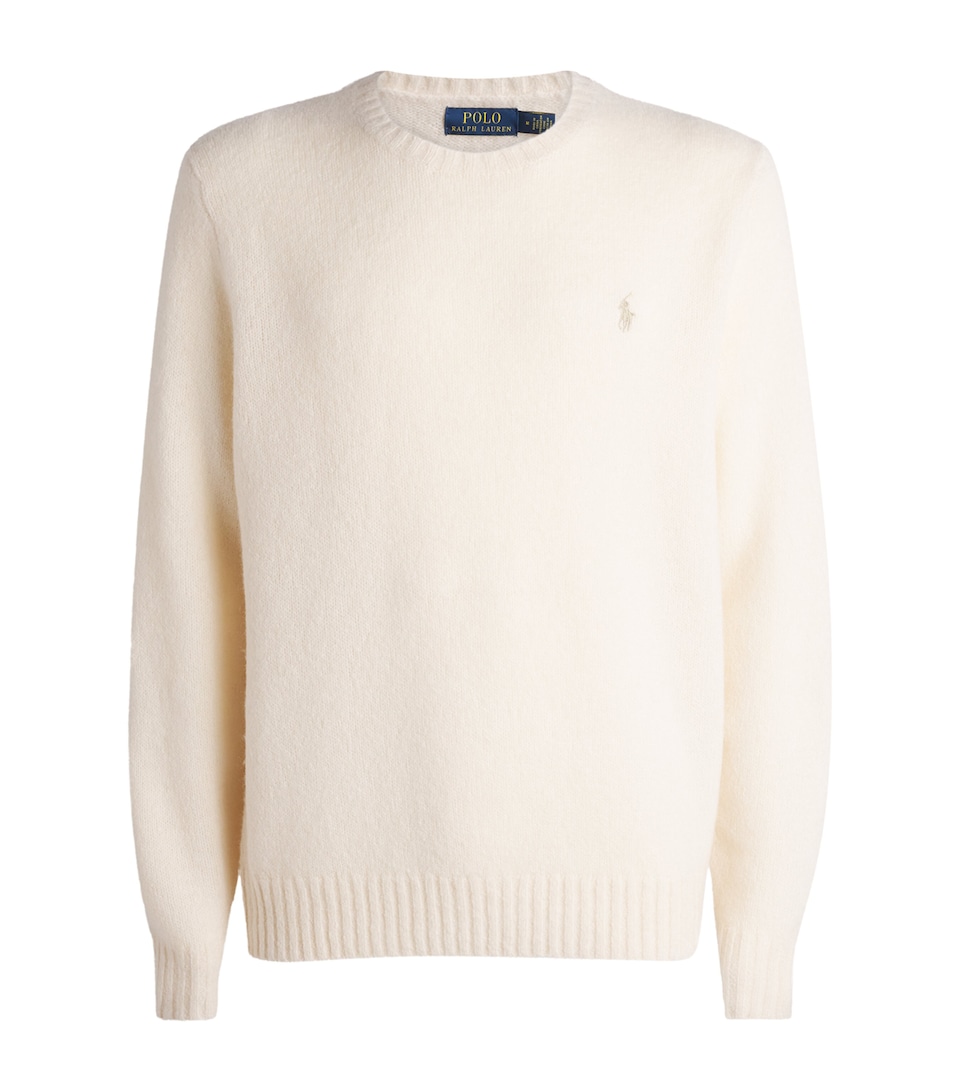 Wool-Alpaca-Blend Polo Pony Sweater
