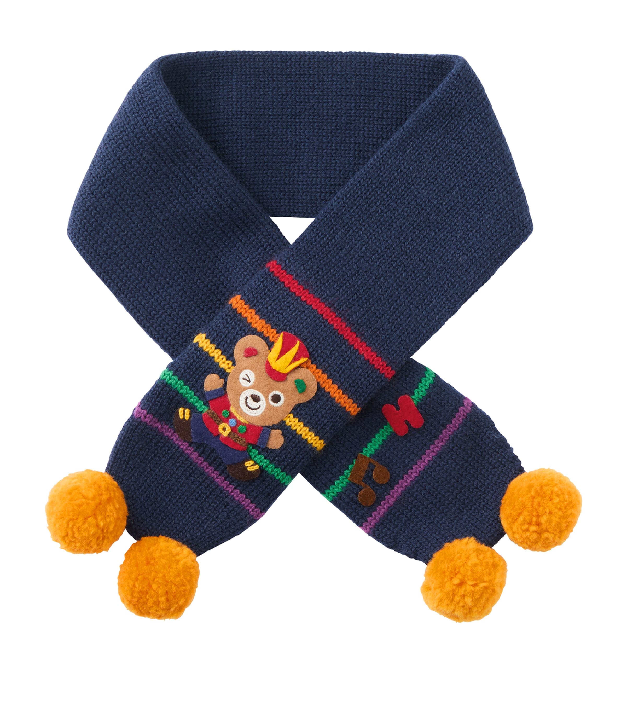 Miki House Wool-Blend Pucchi Scarf