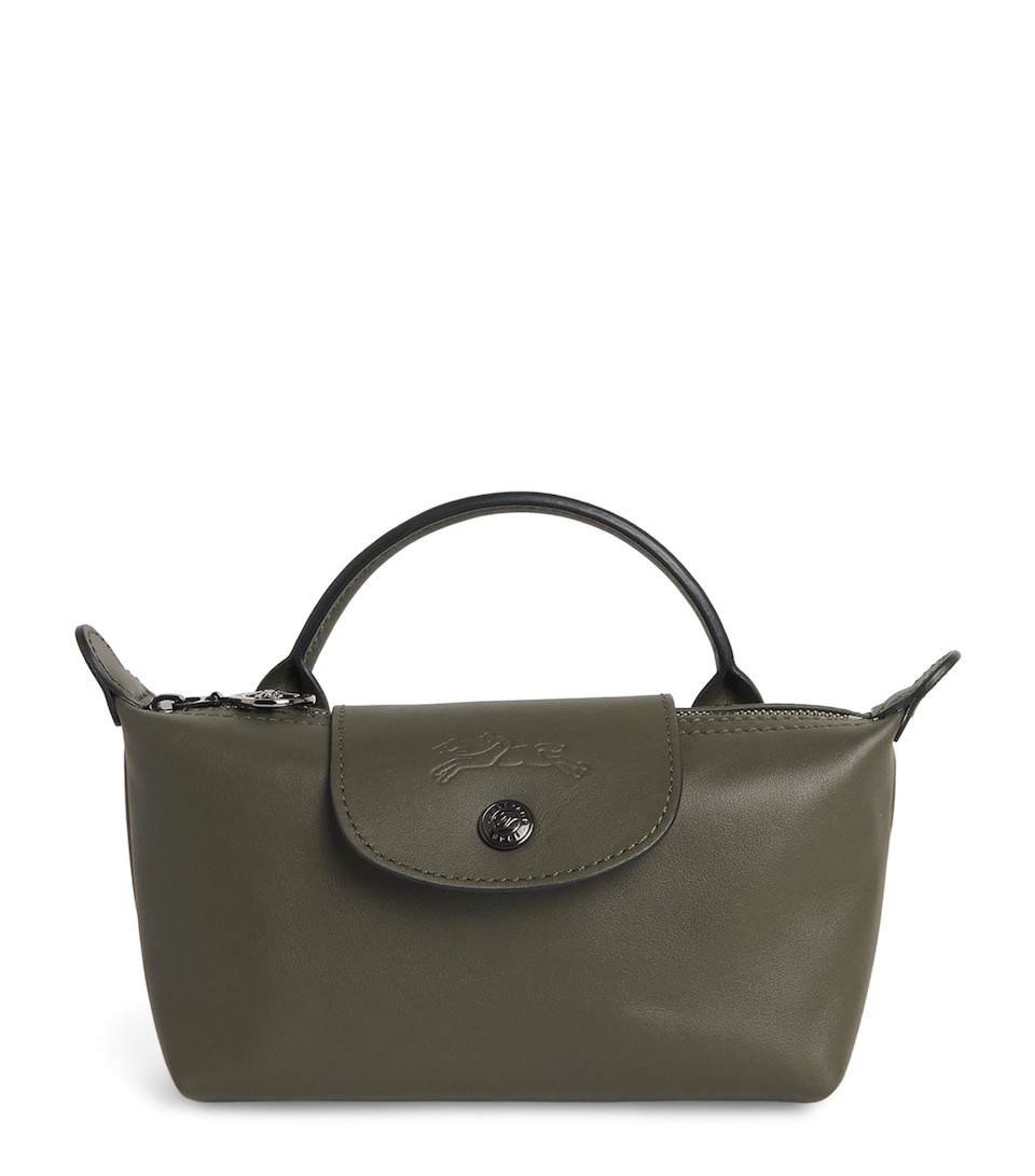 Leather Le Pliage Xtra Pouch