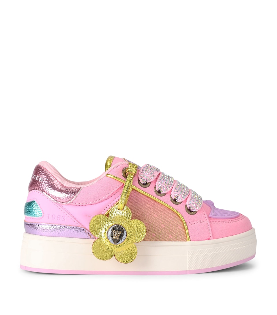 Kurt Geiger London Suede Mini Southbank Tag Sneakers Pale Pink