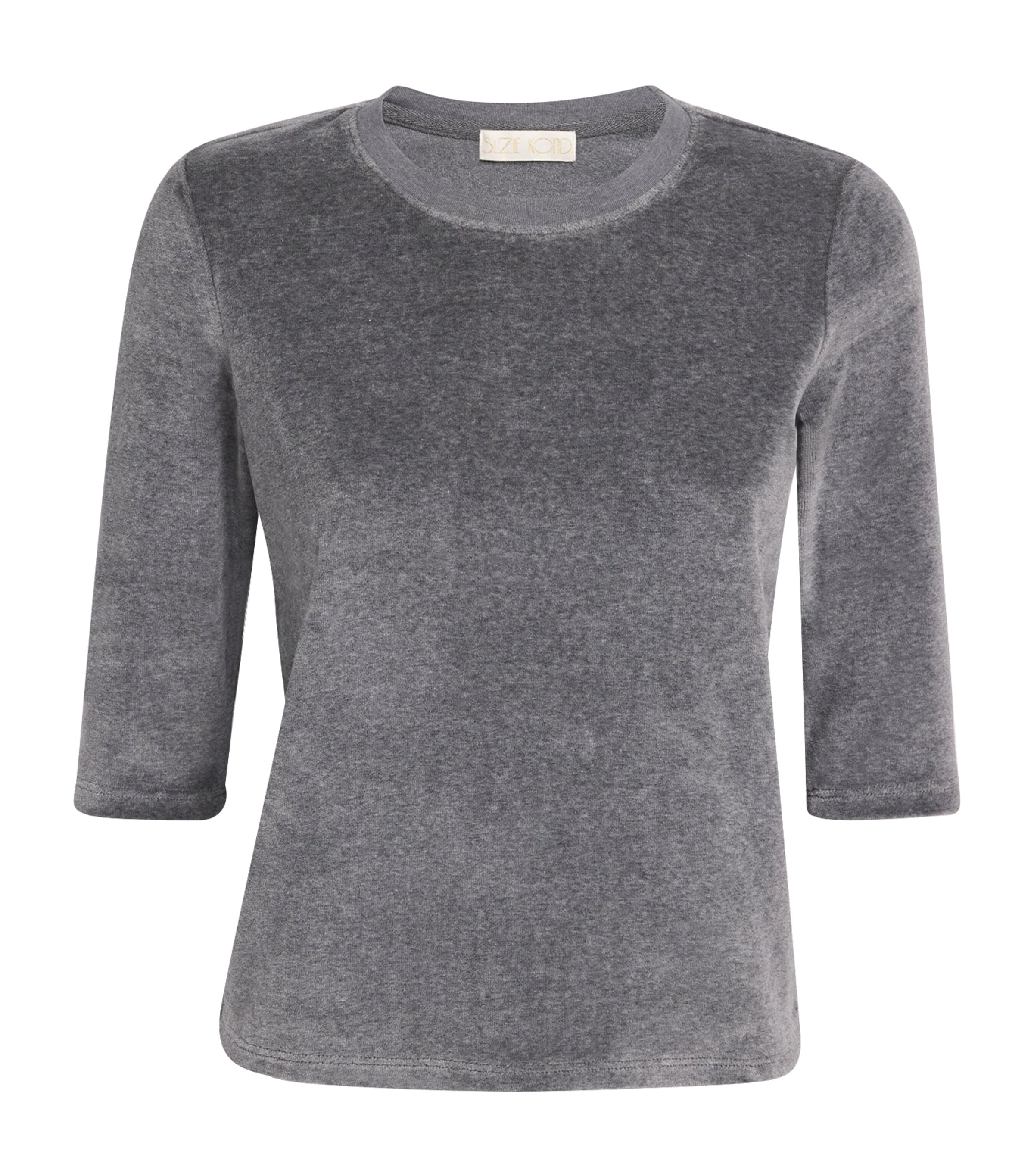 Suzie Kondi Womens Cotton-Blend Corfu T-Shirt Charcoal Heather