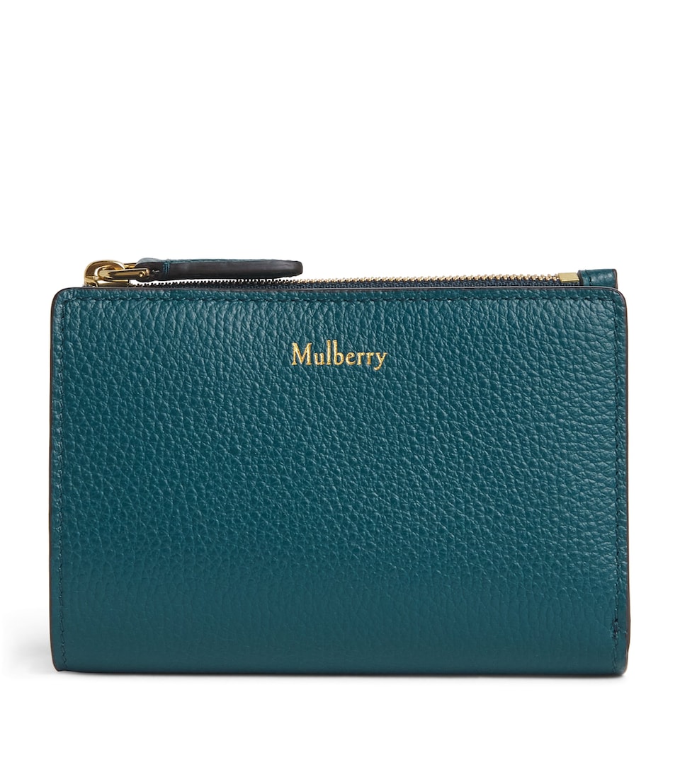 Mulberry Leather Continental Bifold Wallet Out Of The Blue