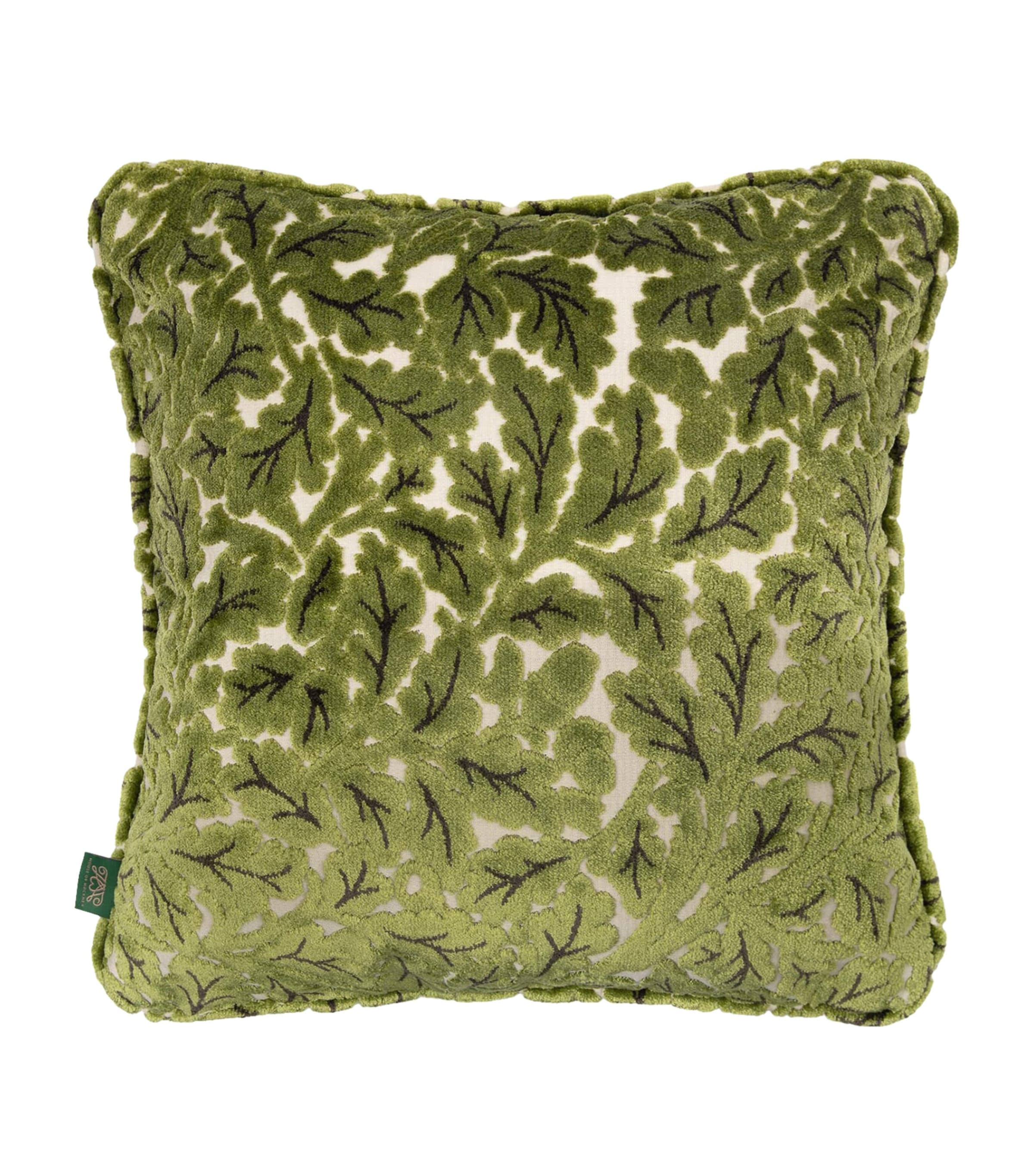 Medium Velvet Jacquard Quercus Cushion (45cm x 45cm)