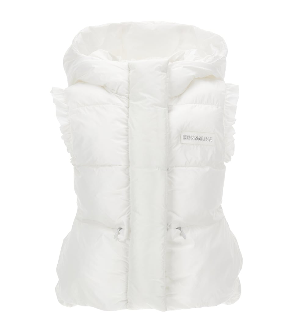 Frill-Trimmed Puffer Gilet (4-13 Years)