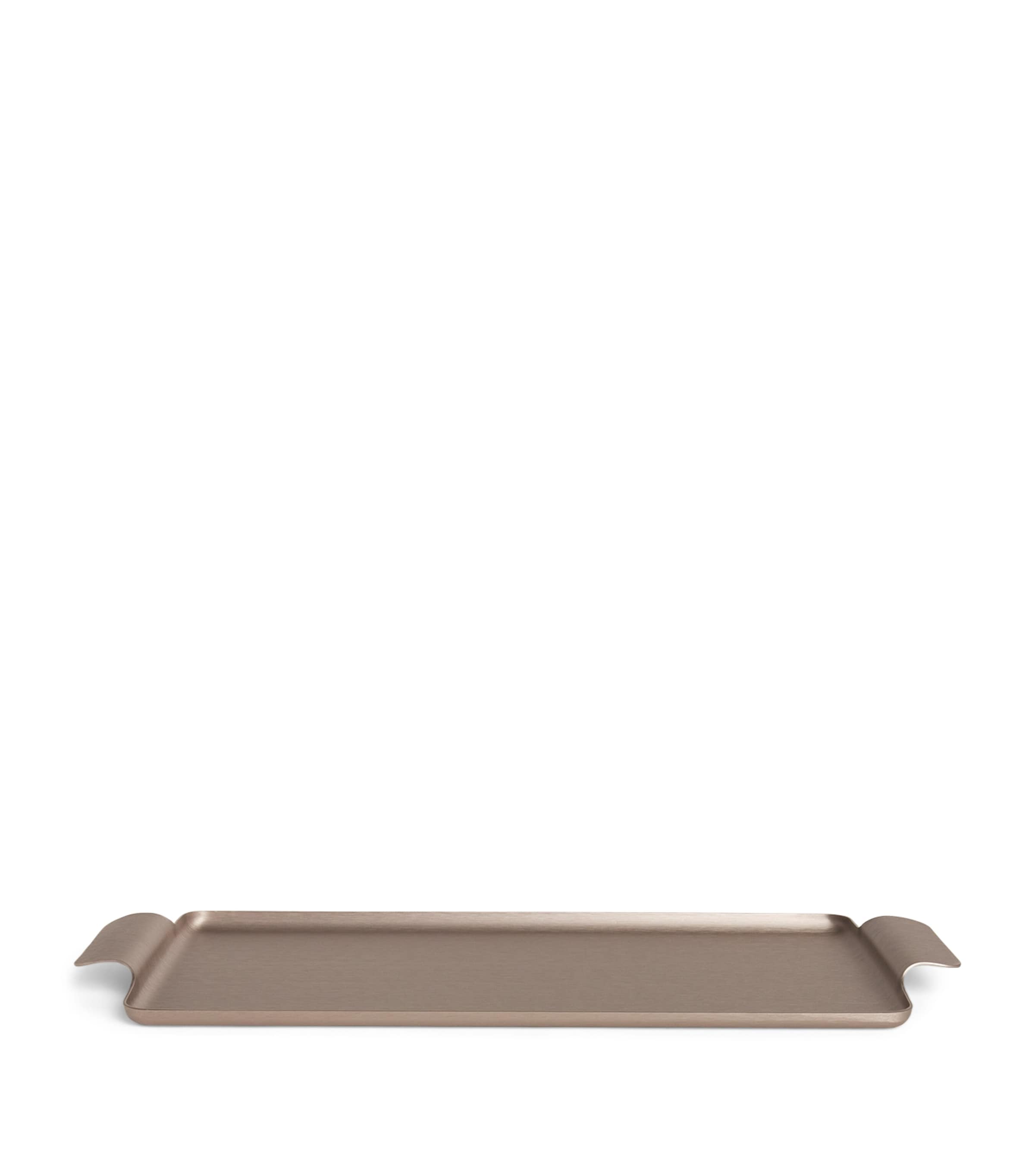 Kaymet Pressed Serving Tray (17.5cm x 35cm) Mocha