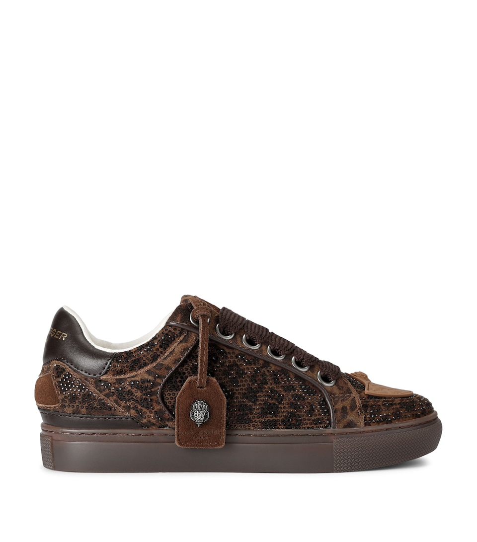 Kurt Geiger London Suede Southbank Tag Sneakers Dk.brn Com