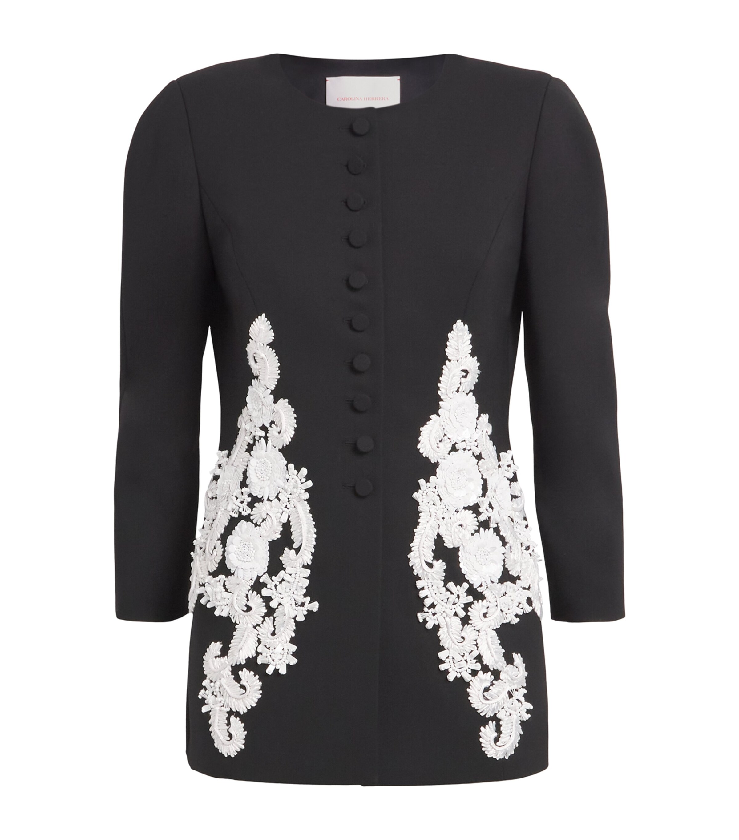 Wool-Blend Embellished Jacket