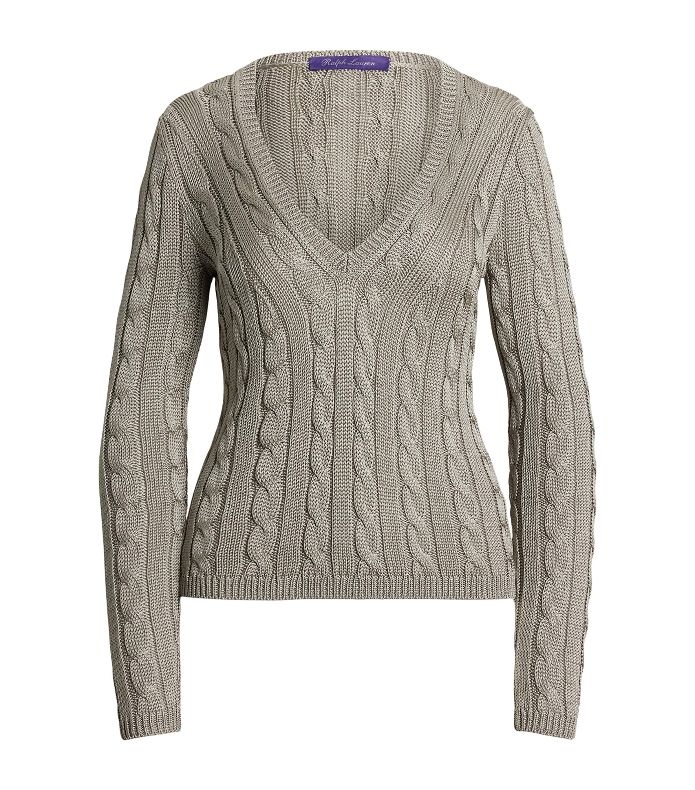 Silk V-Neck Sweater
