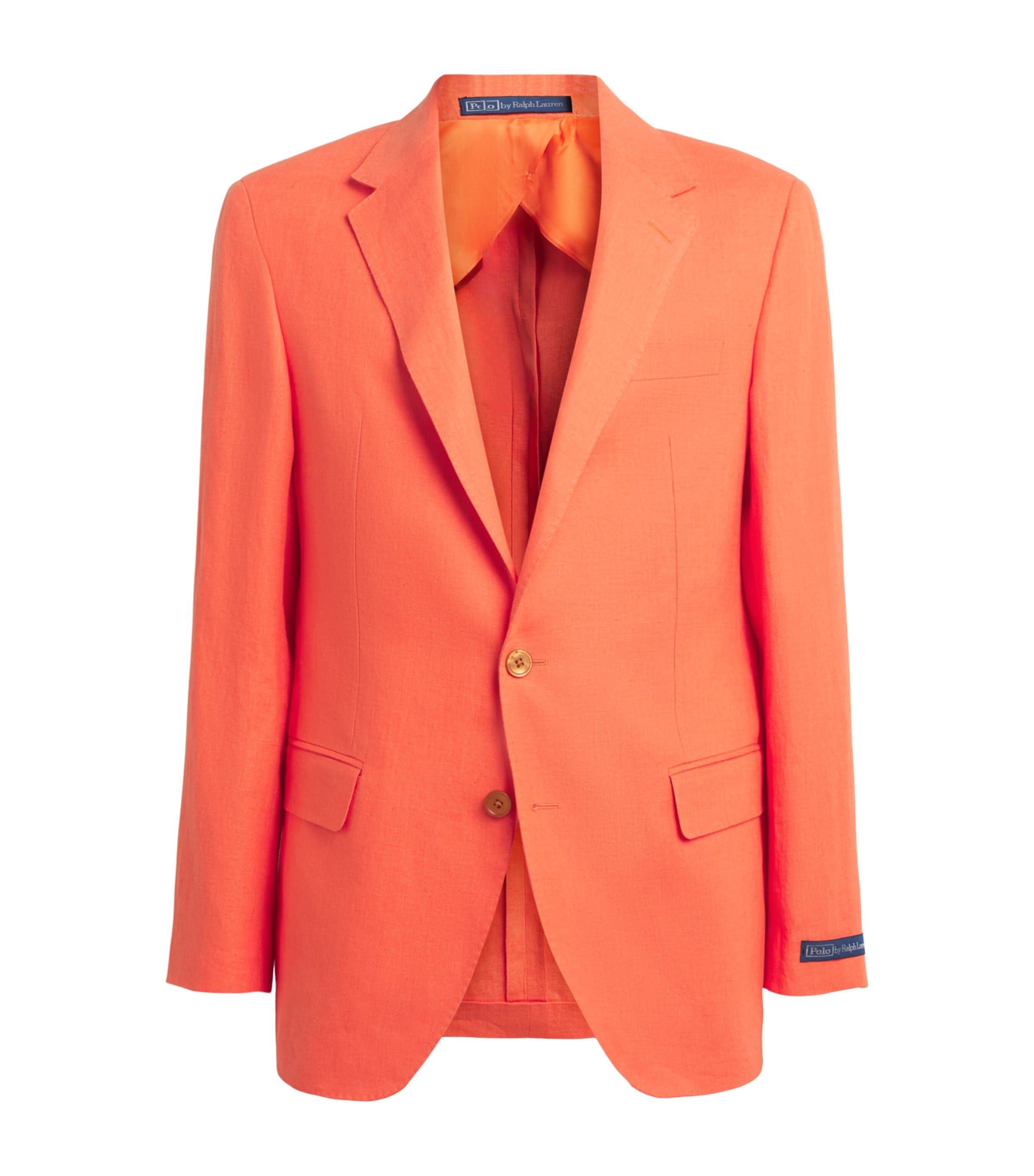 Polo Ralph Lauren Mens Linen Single-Breasted Blazer Spring Melon