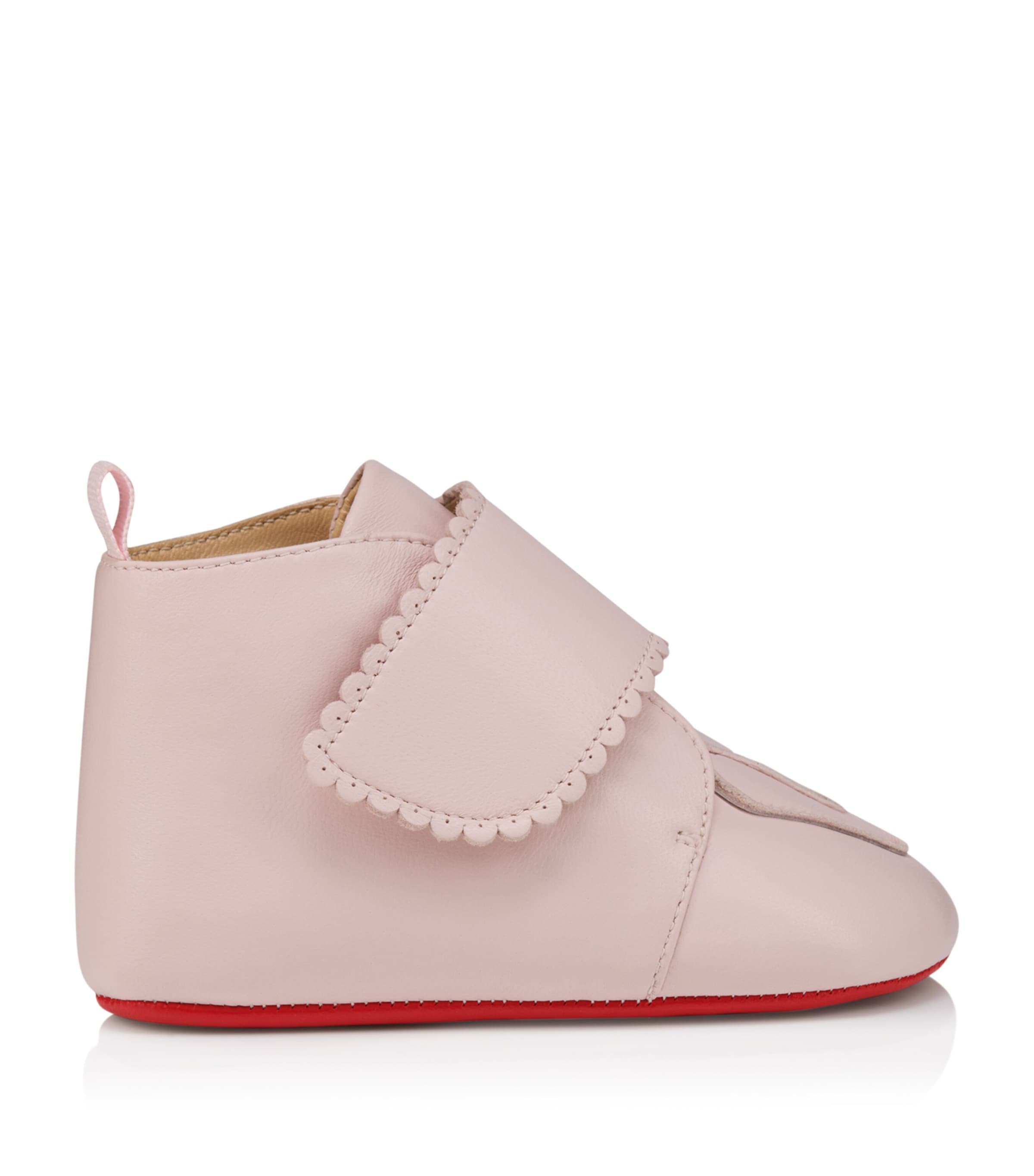 Christian Louboutin Kids Easy Baby Love Leather Sneakers