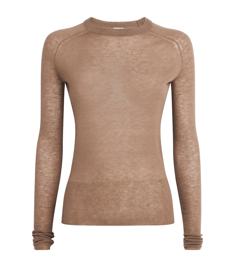 Joseph Womens Cashmere Cashair Geras Sweater Sable