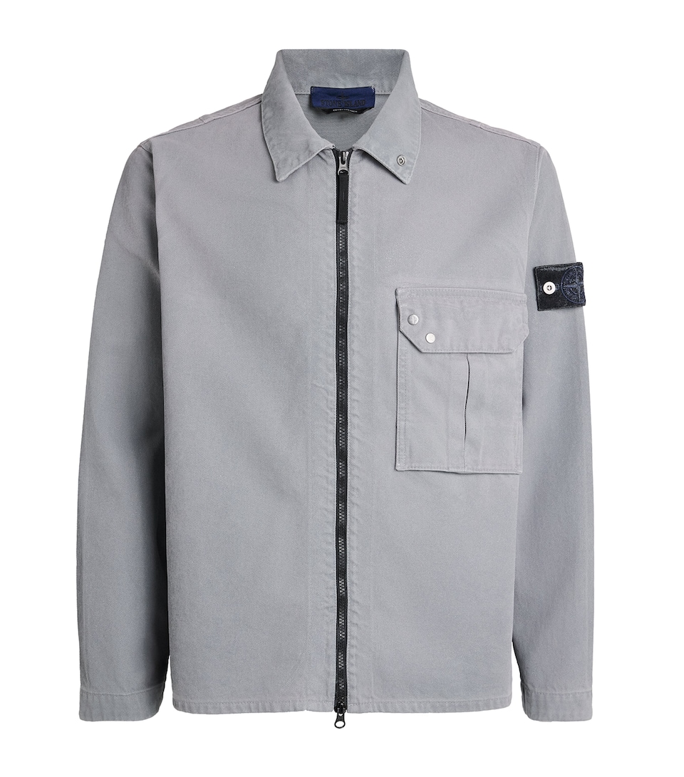 Stone Island Mens Zip-Up Overshirt