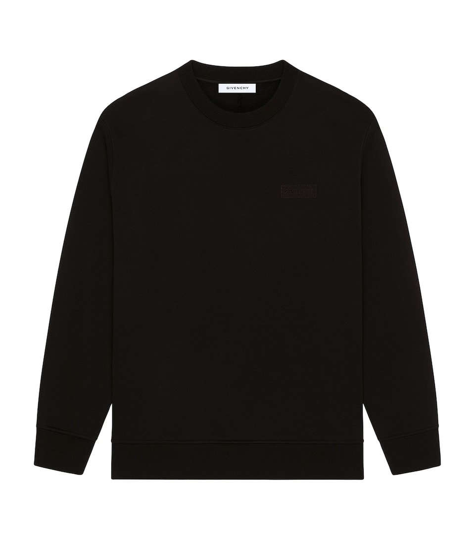 Givenchy Mens Wool-Cashmere Logo Sweatshirt Black