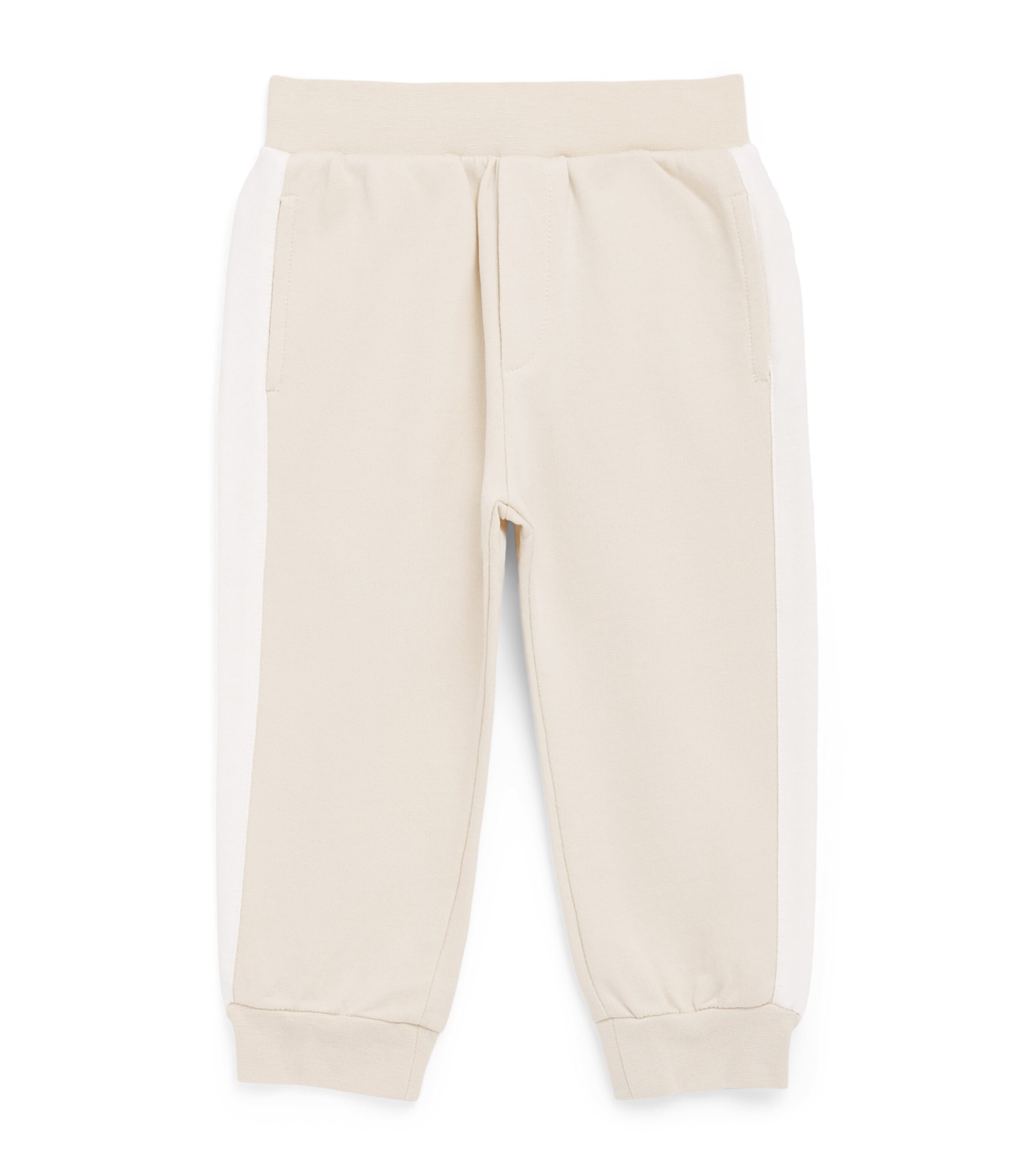 Monnalisa Cotton Sweatpants (6-24 Months) Beige