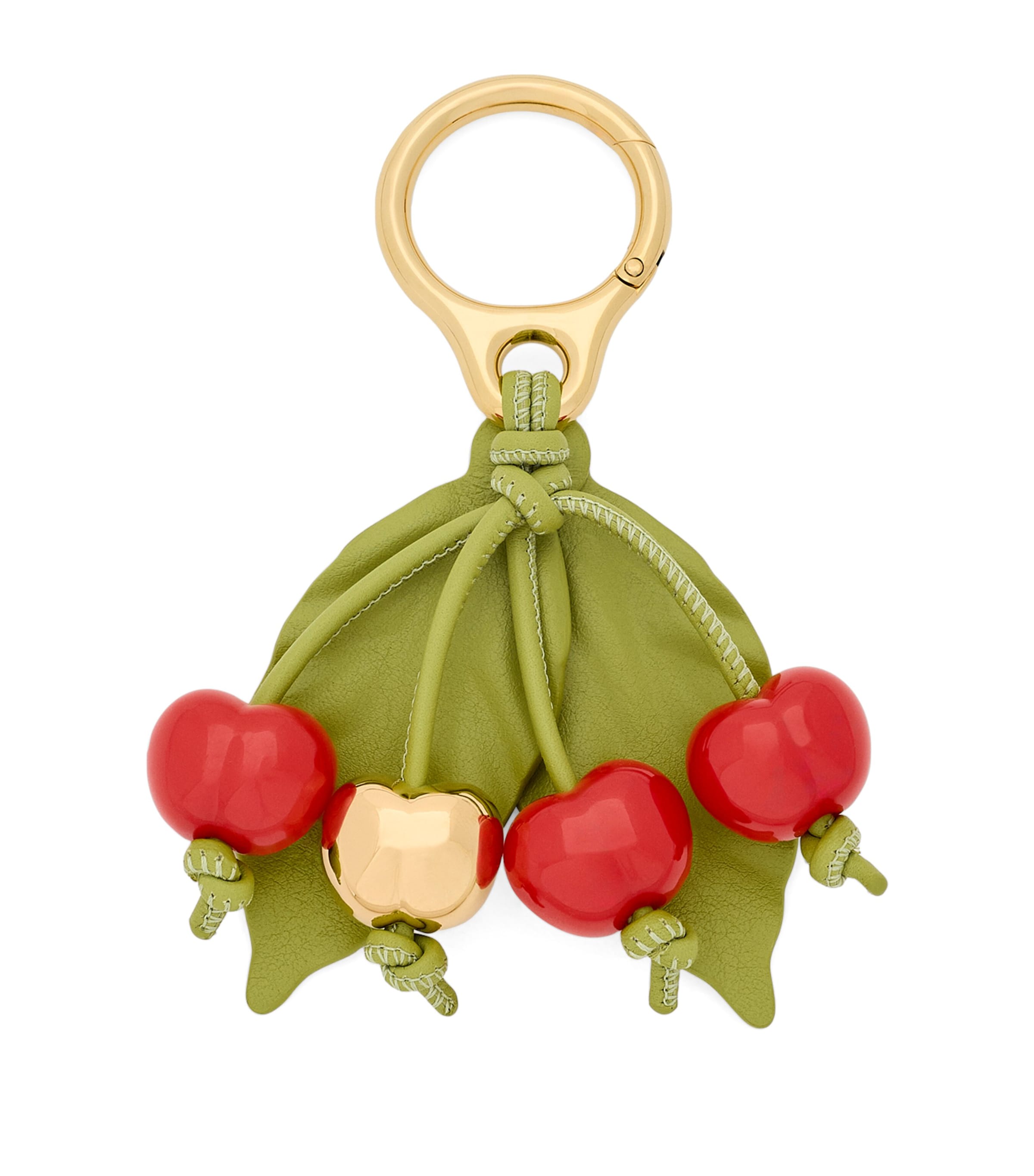 LOEWE x Paula's Ibiza Cherry Bag Charm Green/red
