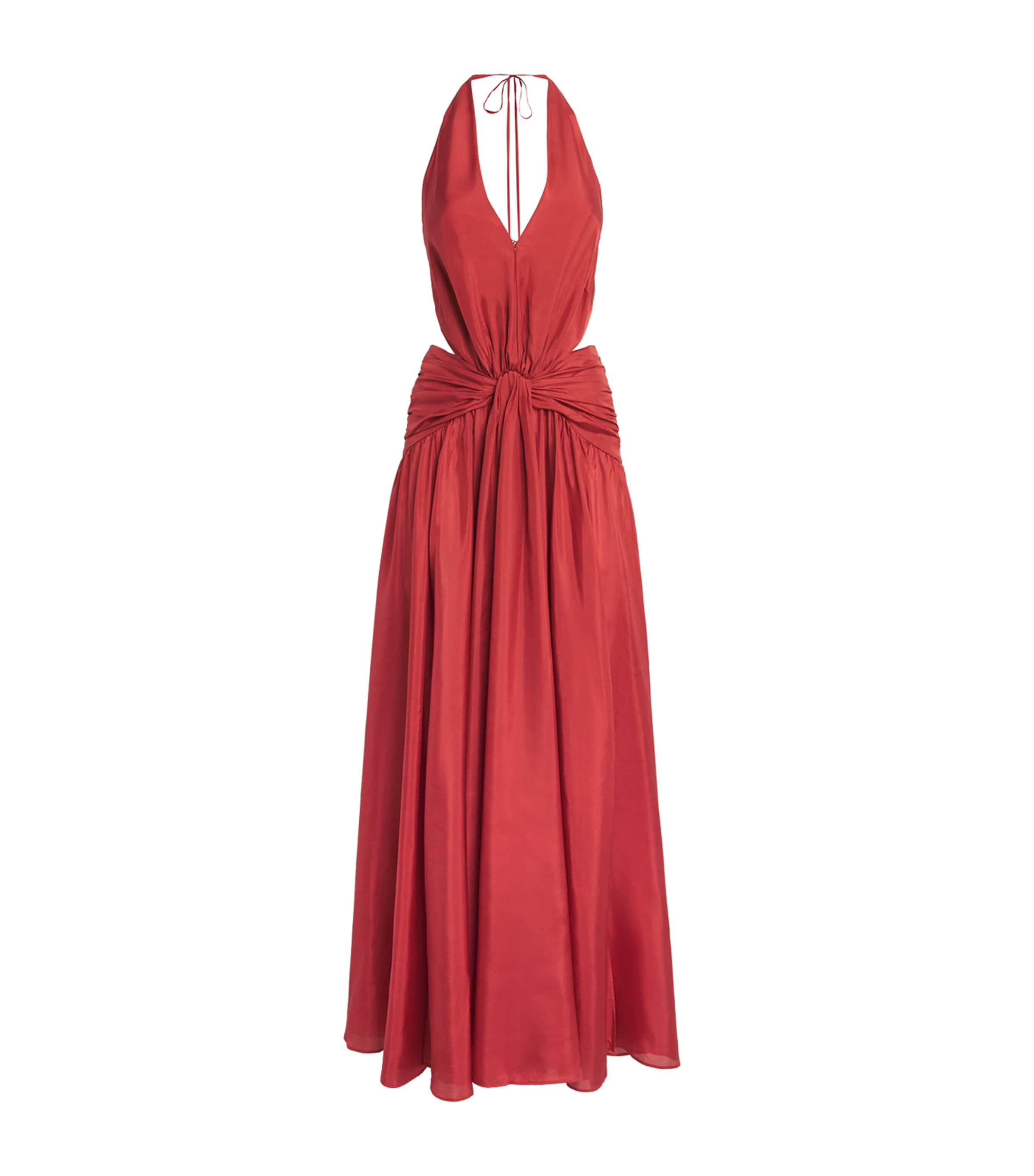 Zimmermann Womens Silk Indra Maxi Dress Ras Raspberry