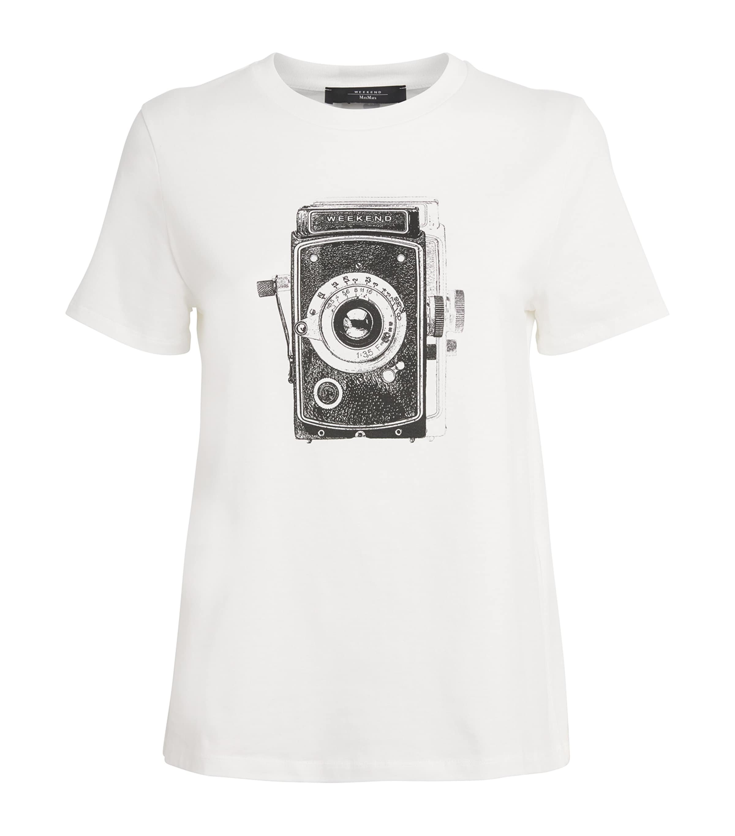 Cotton Camera Print T-Shirt