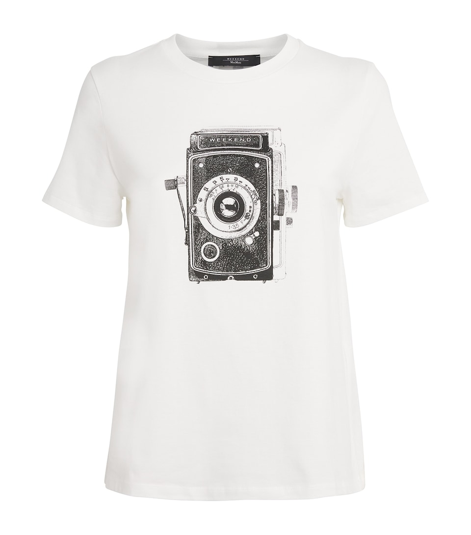 Cotton Camera Print T-Shirt