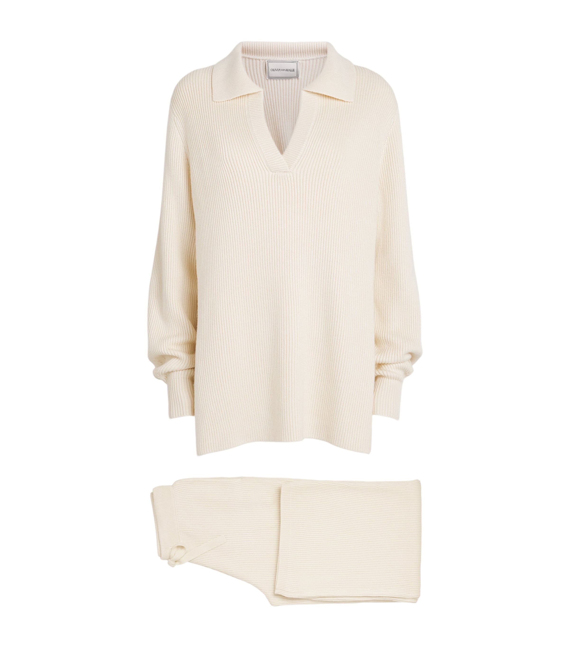 Olivia von Halle Womens Silk-Cashmere-Blend Hutton Pyjama Set Alaska