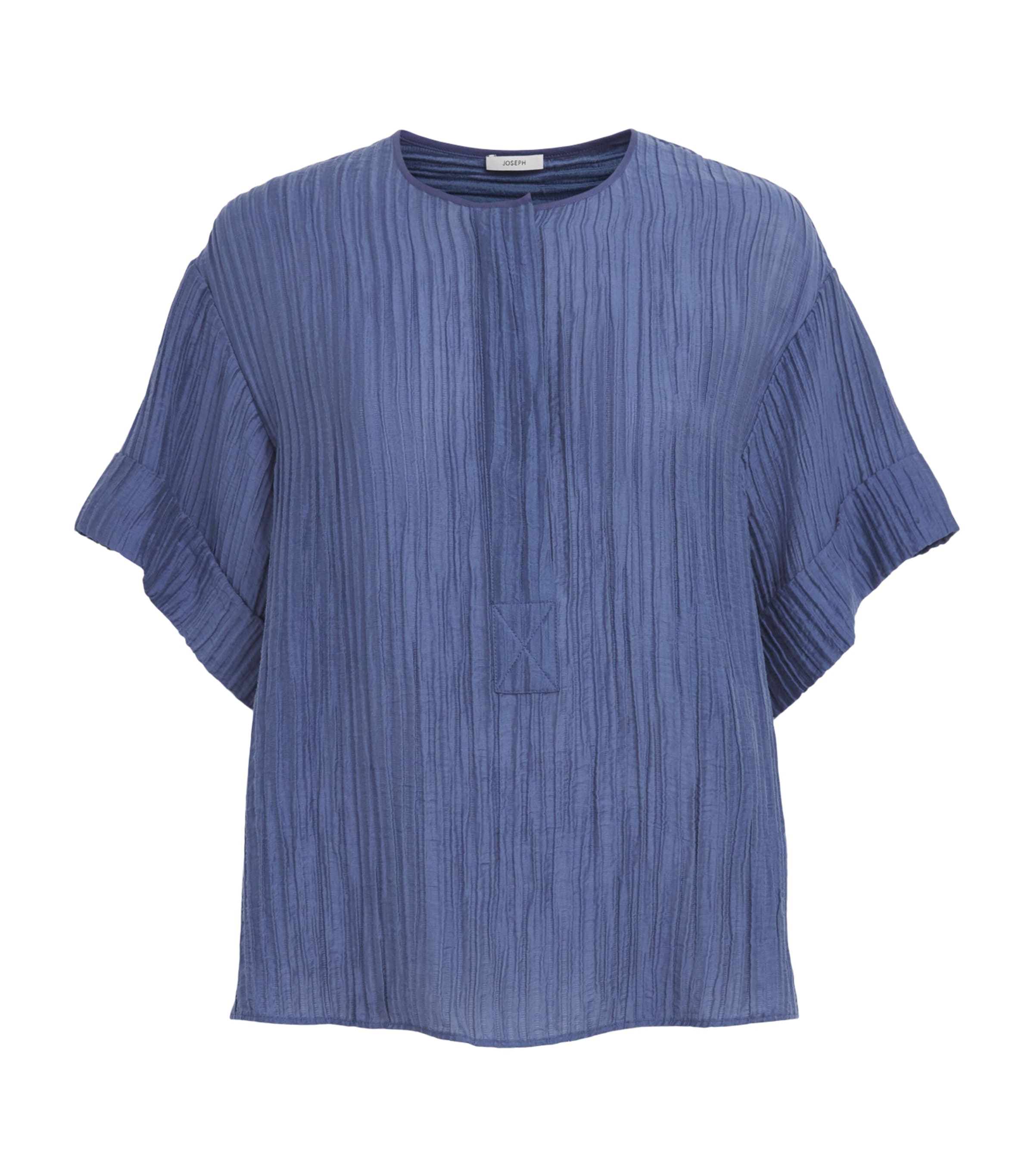 Joseph Womens Crinkled Yani Blouse Mineral