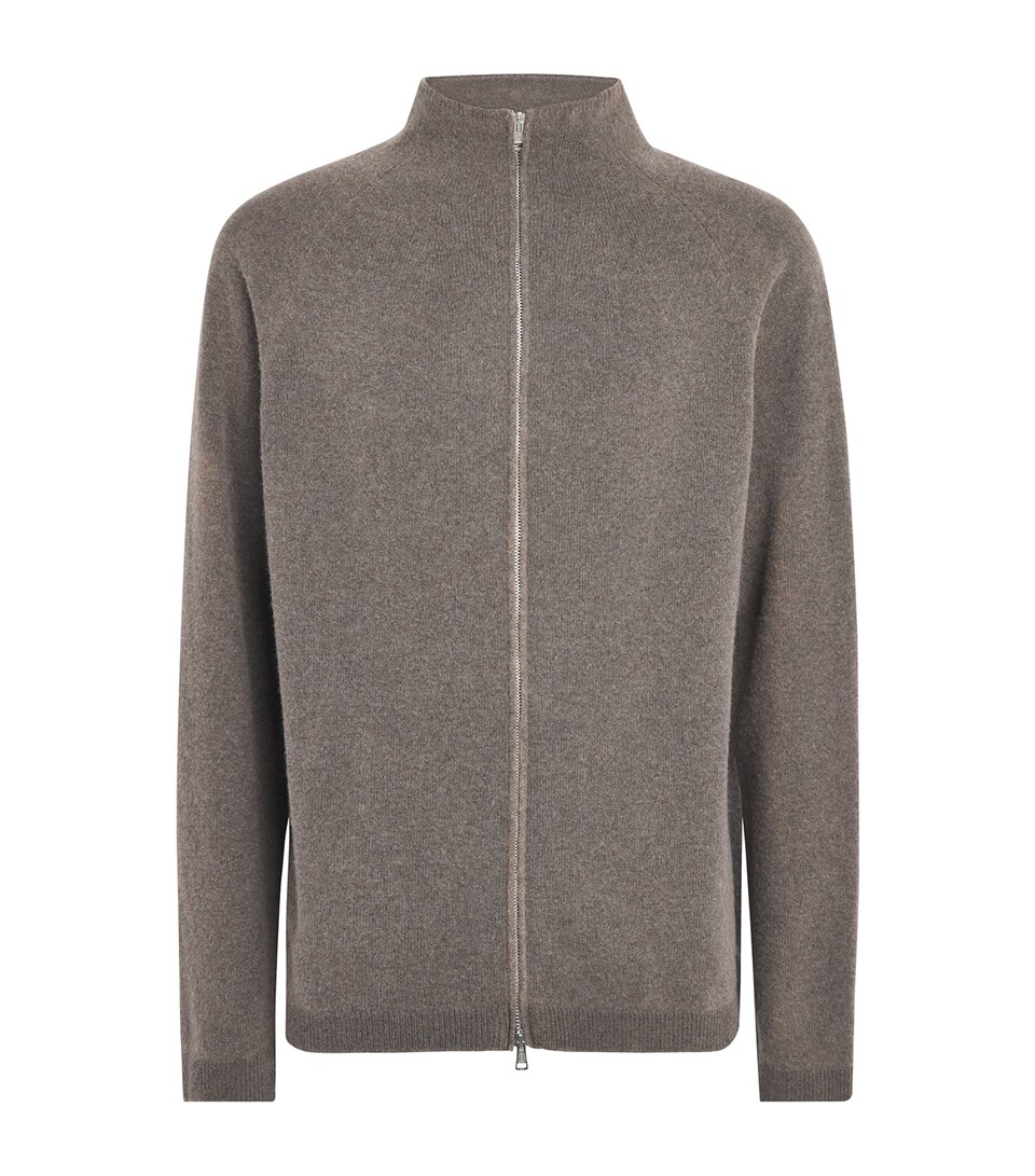 Our Legacy Mens Wool Line Zip-Up Cardigan Mud Spray Dy Chrb Wl