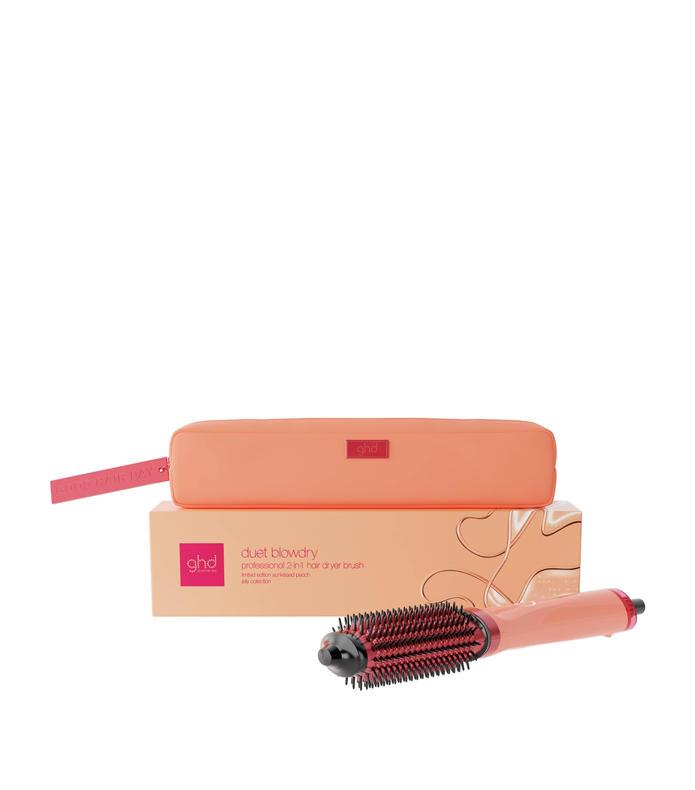 ghd Duet Blowdry Hair Dryer Brush Sunkissed Peach