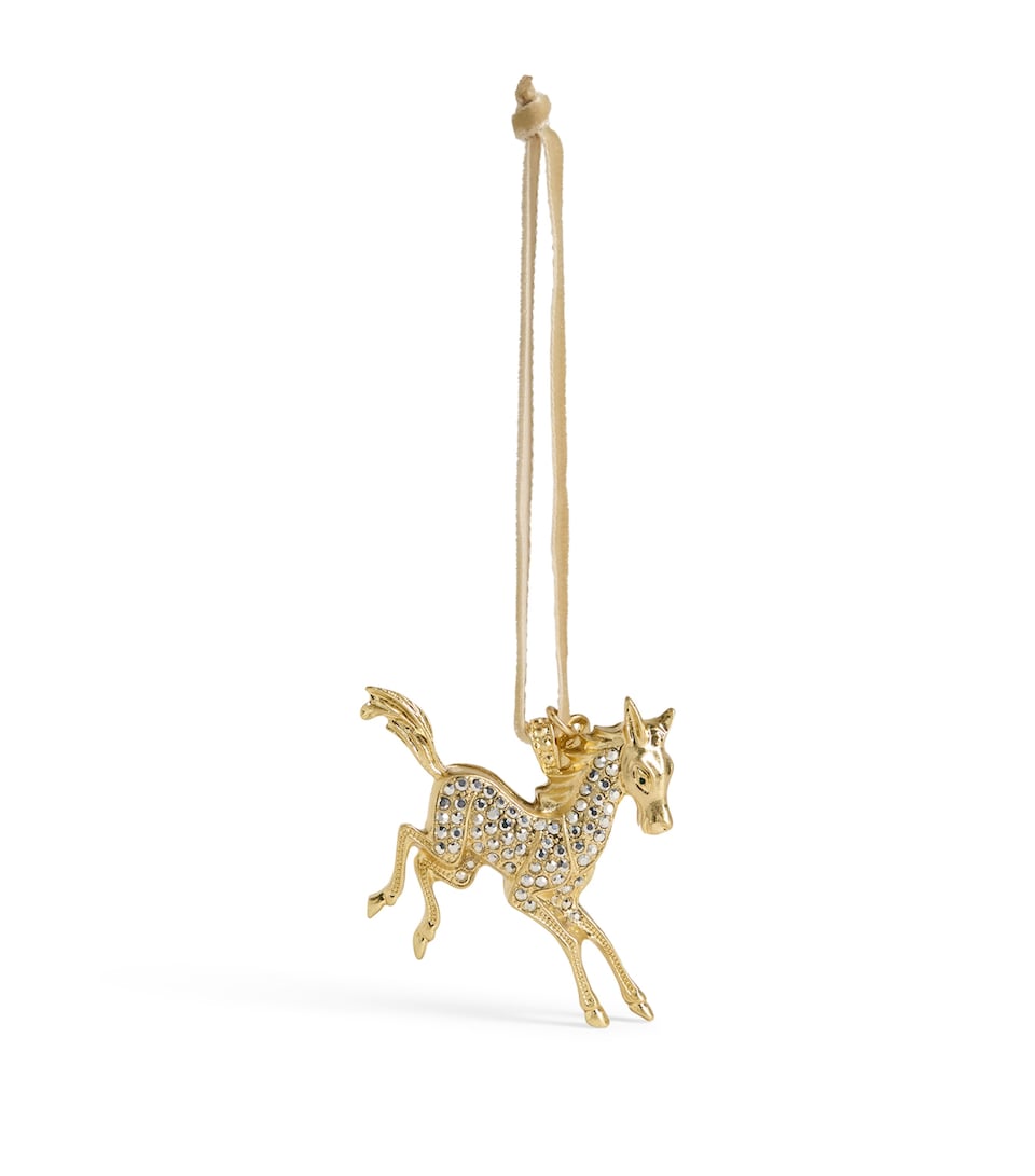 Joanna Buchanan Crystal-Embellished Horse Tree Decoration Gold