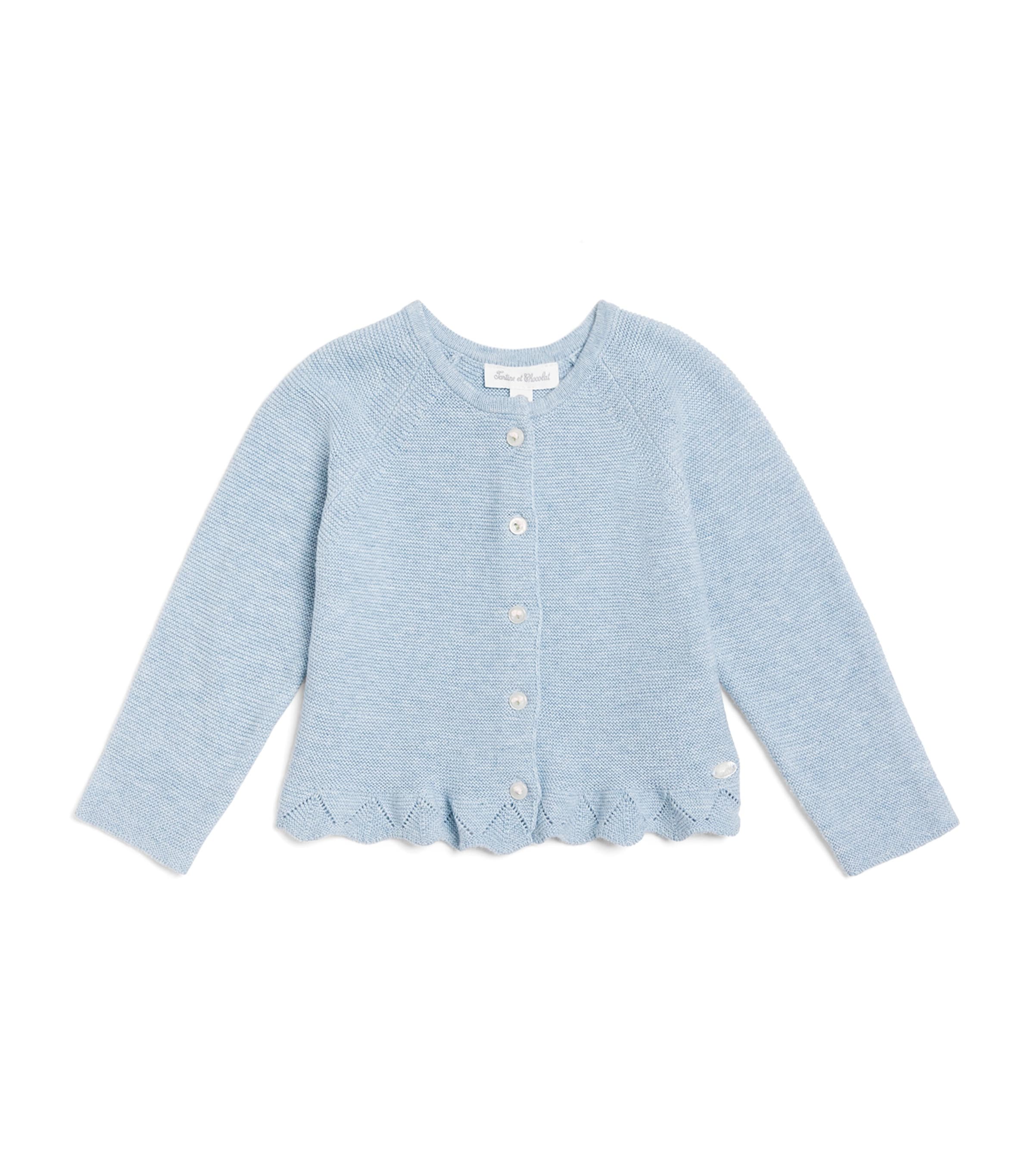 Cotton Frill-Detail Cardigan (1-24 Months)