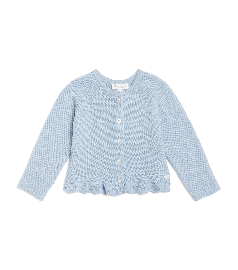 Tartine et Chocolat Cotton Frill-Detail Cardigan (1-24 Months)