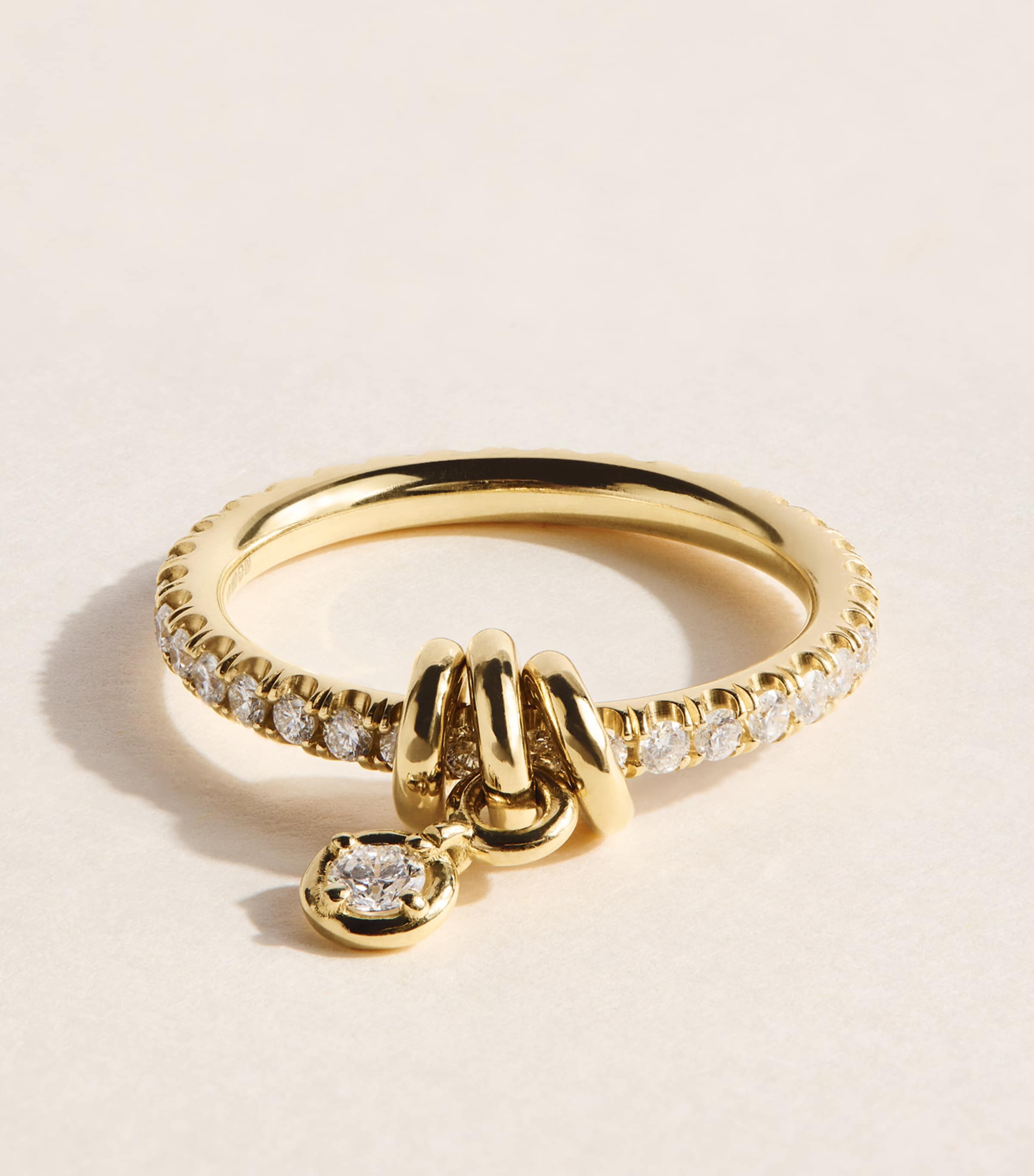 Spinelli Kilcollin Yellow Gold and Diamond Pia Ring Yellow Gold