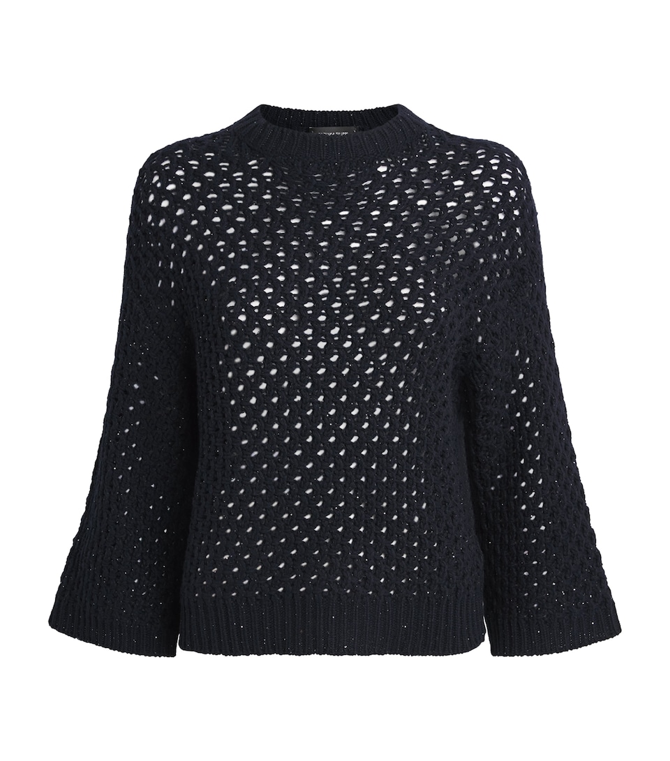 Wool-Blend Sparkle Sweater