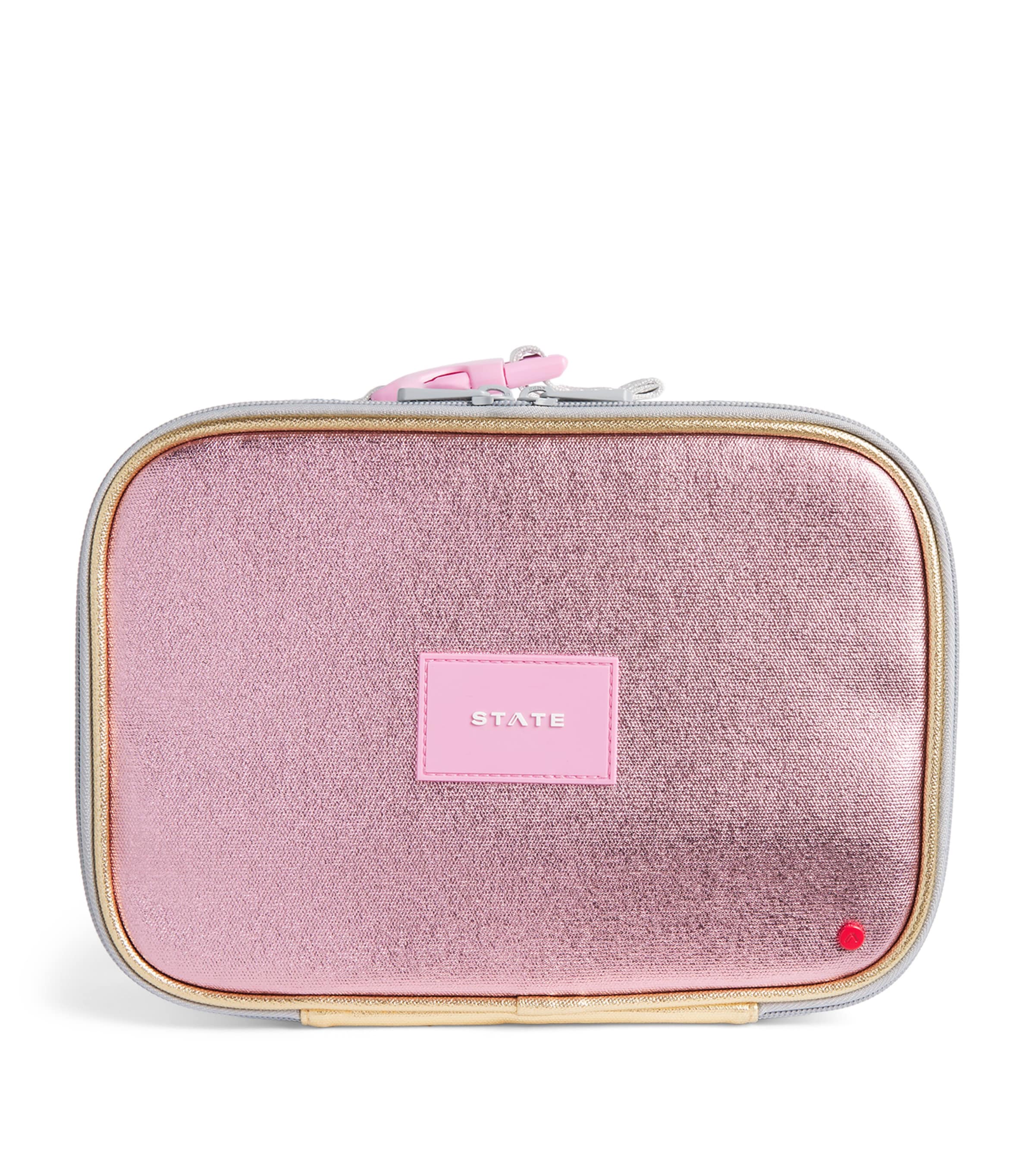 STATE Bags Metallic Rodgers Lunch Box Pink/silver