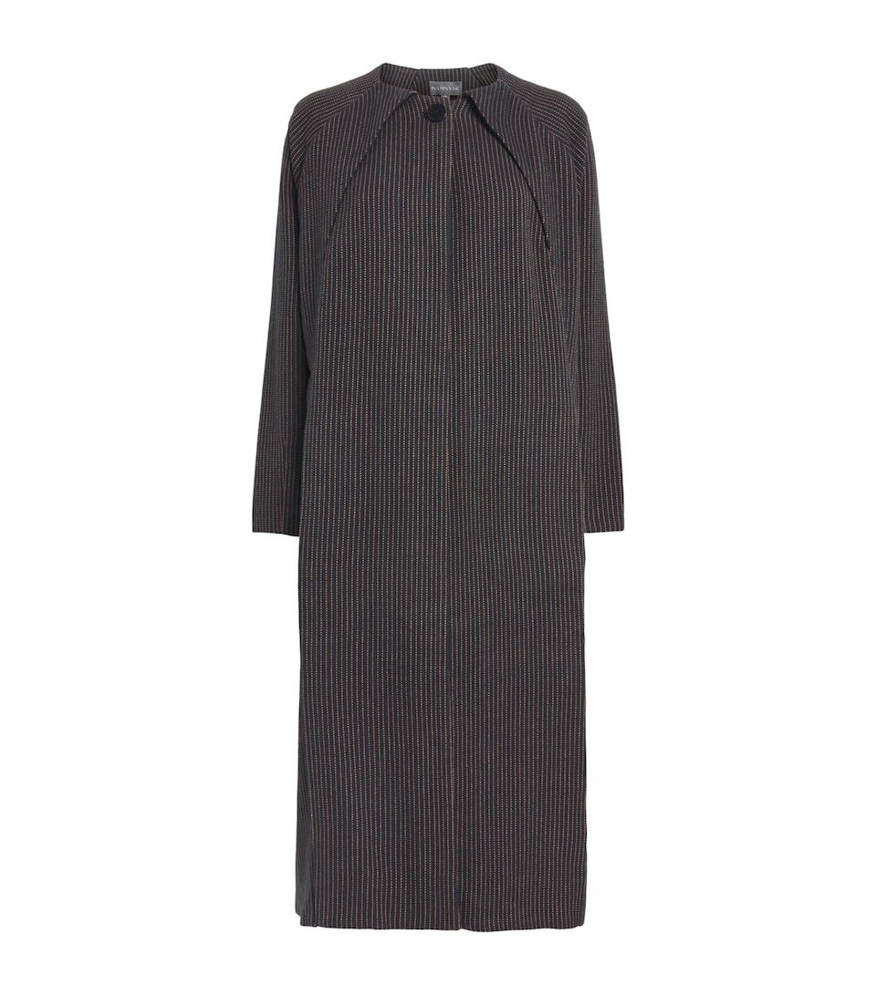 Studio Namnyak Womens Long Cover-Up Coat Black And Golden