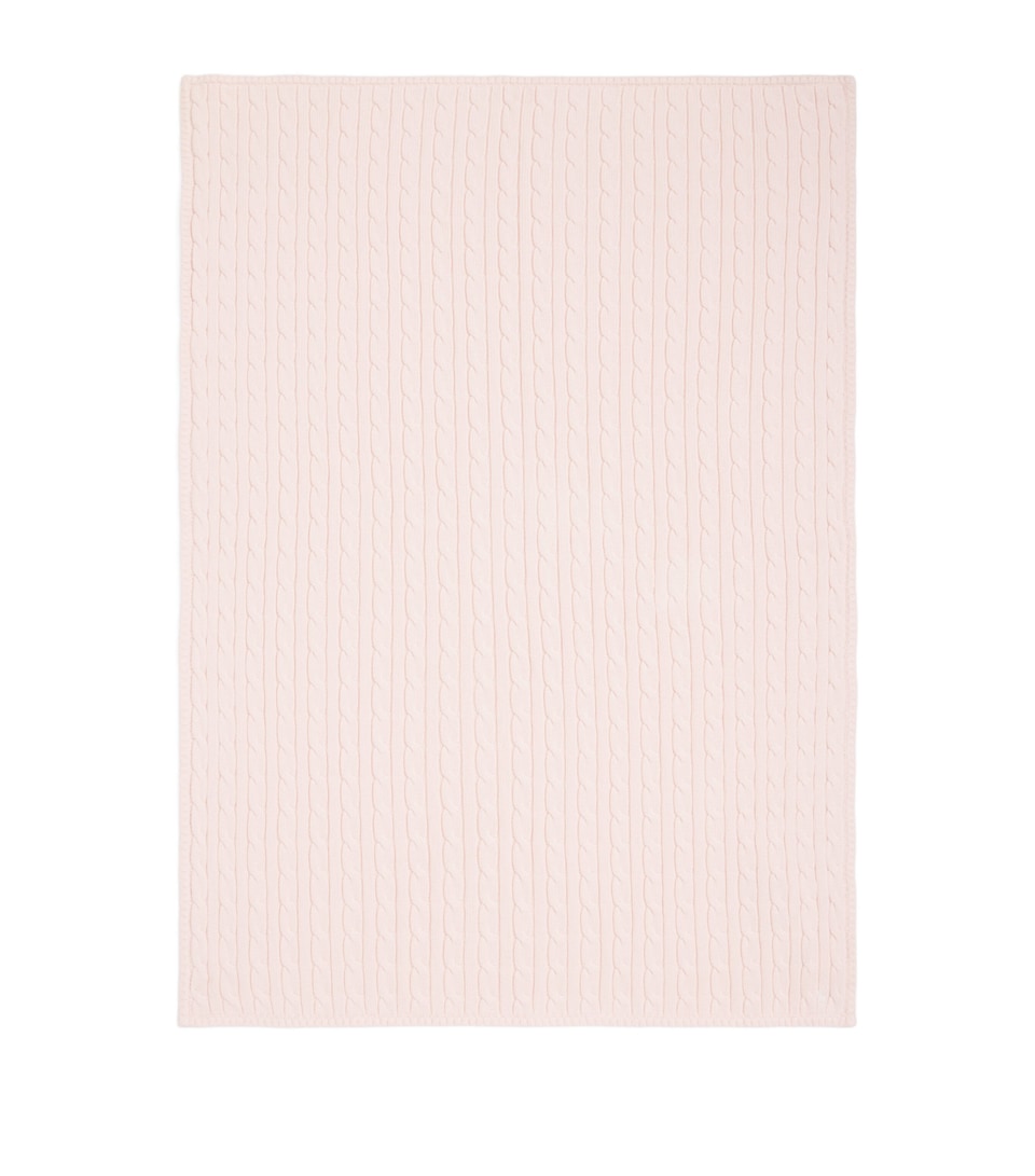 Cotton Cable-Knit Blanket