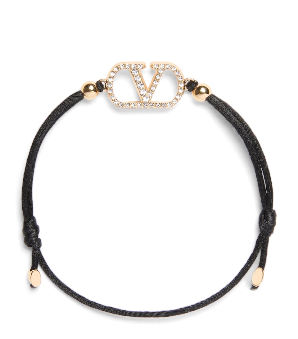 Valentino Garavani Crystal VLogo Signature Bracelet Edm